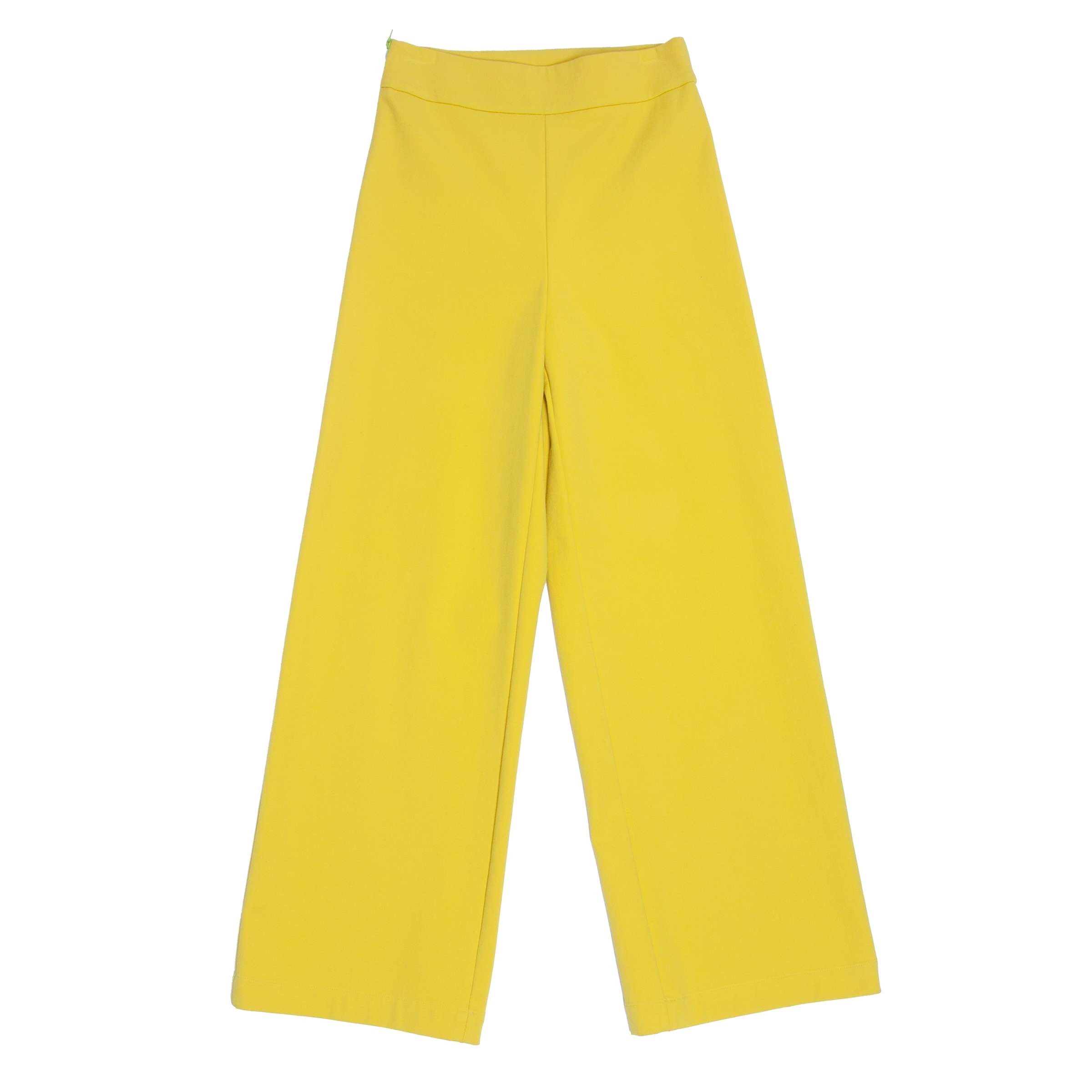 Wide Leg Pants in Yellow Color