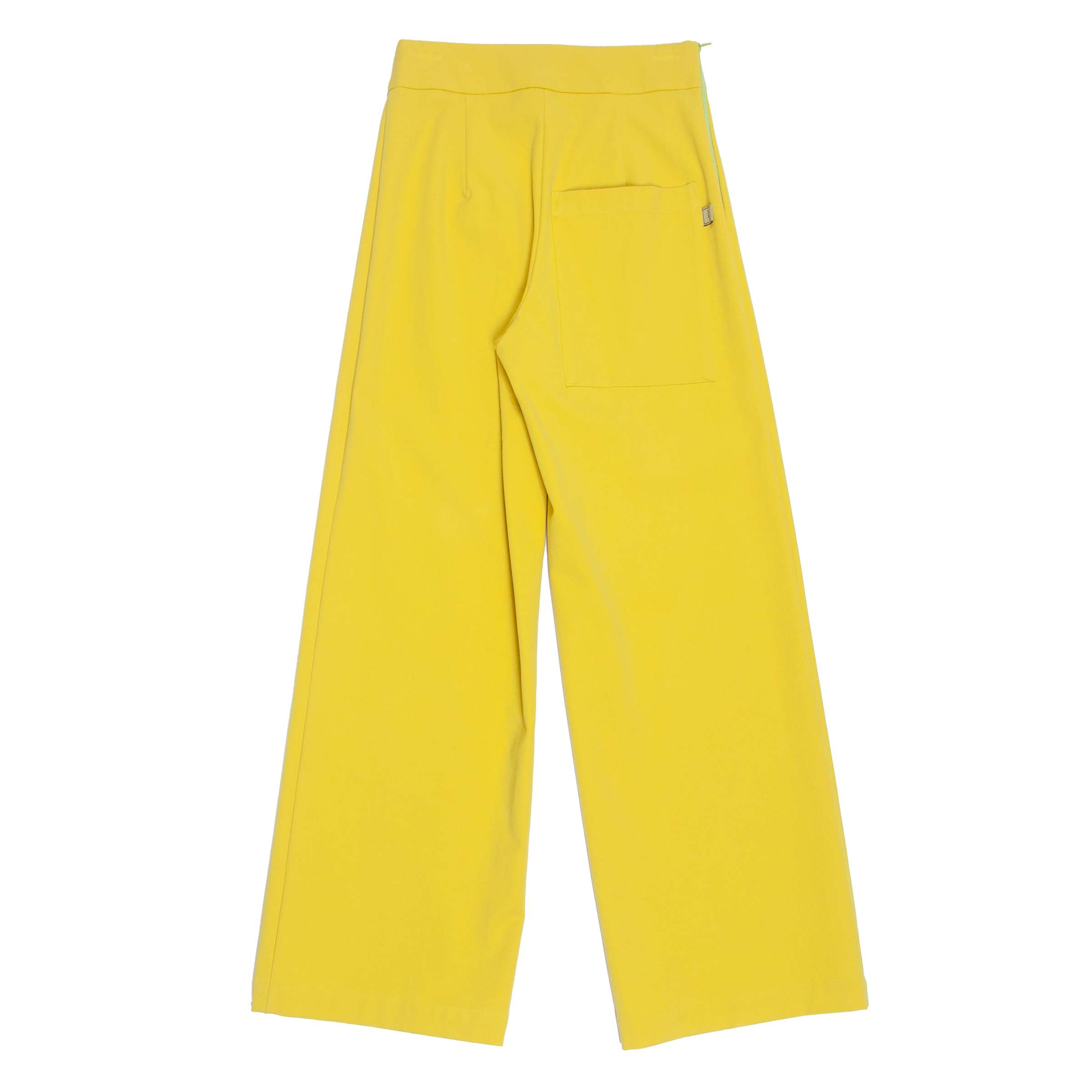 Wide Leg Pants in Yellow Color
