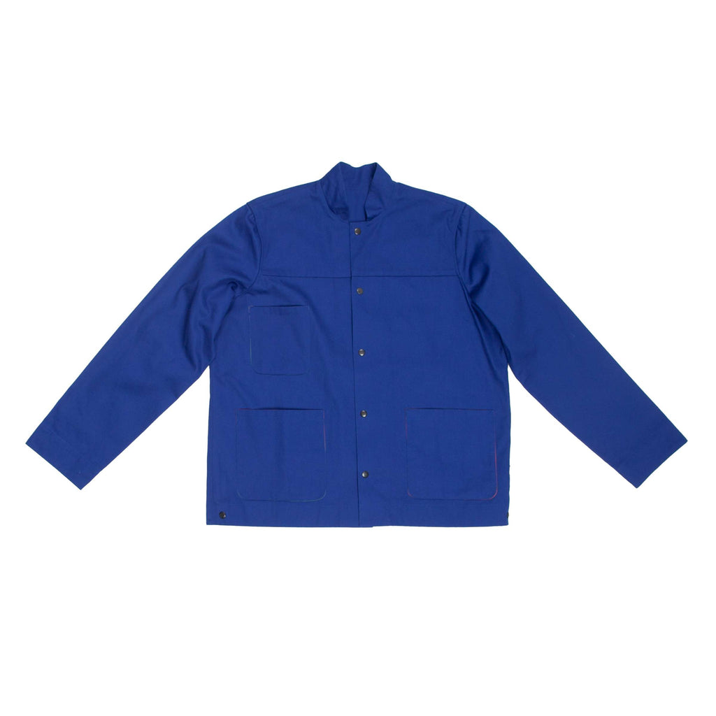 Overshirt Jacket with Pockets in Blue Color