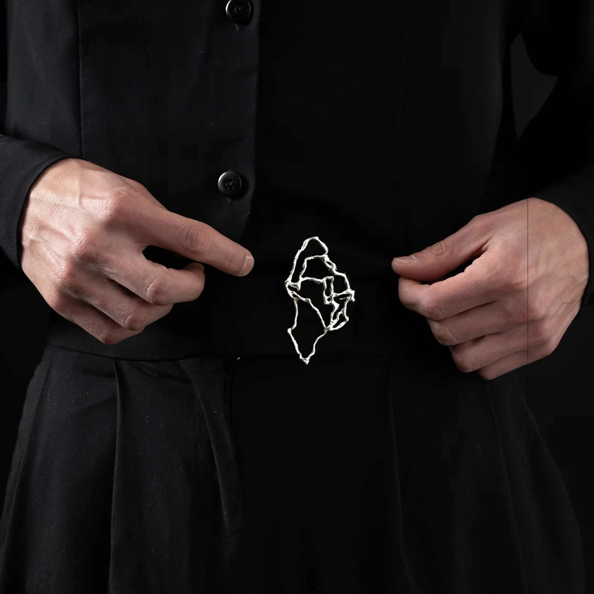 M Brooch