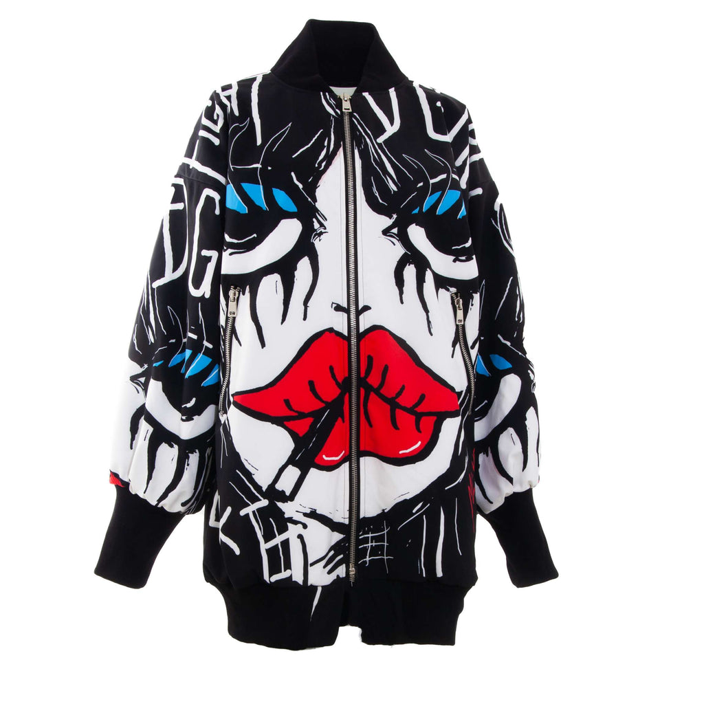 OVERSIZED / SOFTSHELL / WATERPROOF / GIRL PRINT JACKET