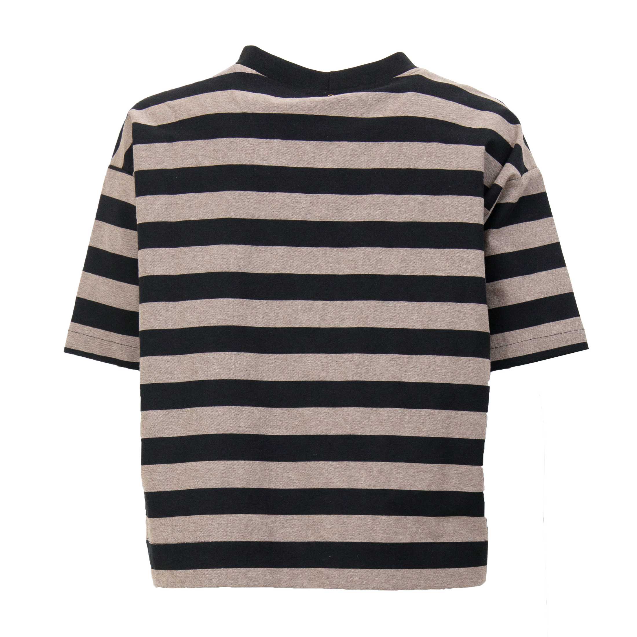 Brown & Black Striped T-Shirt