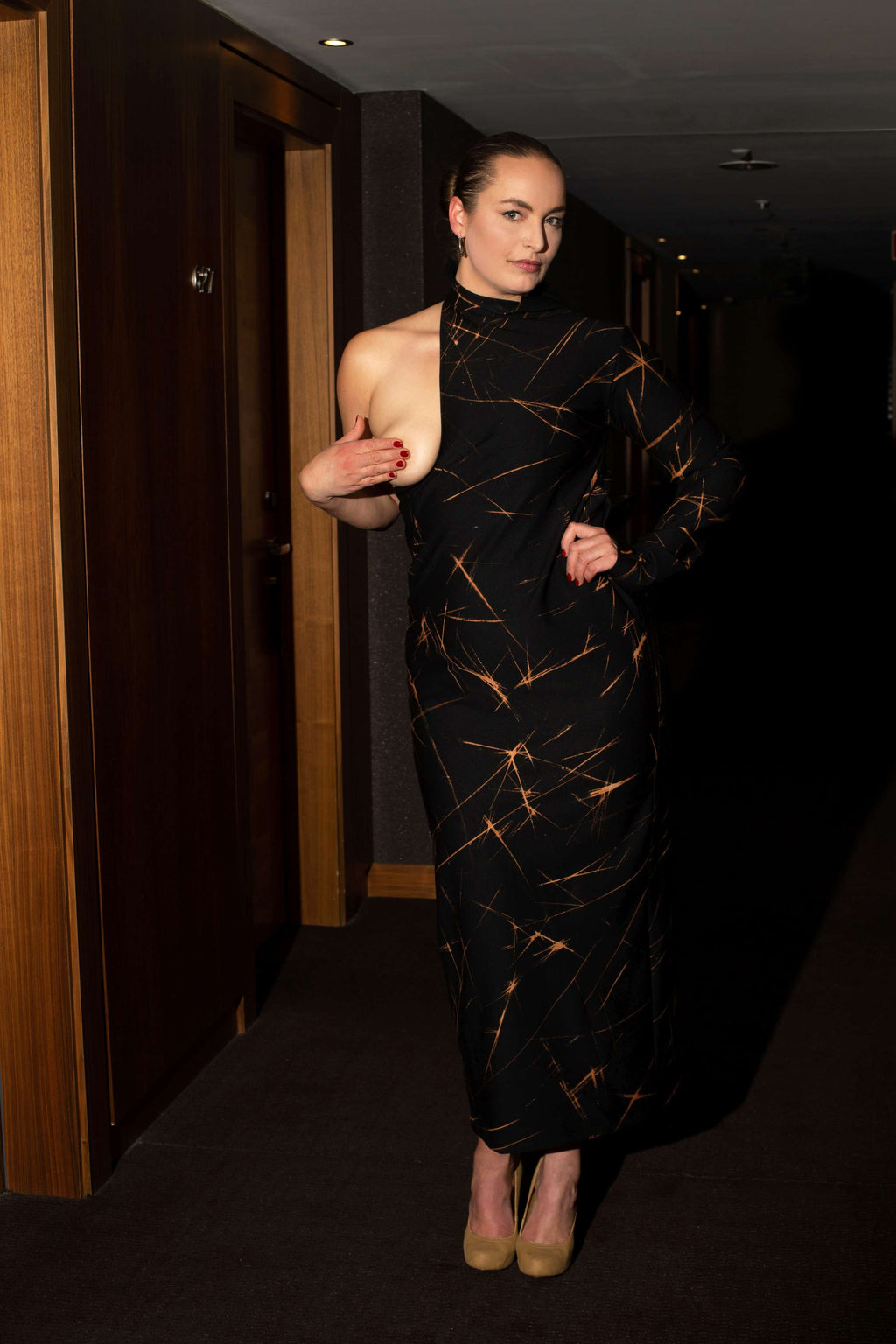 Black Bleached Dress