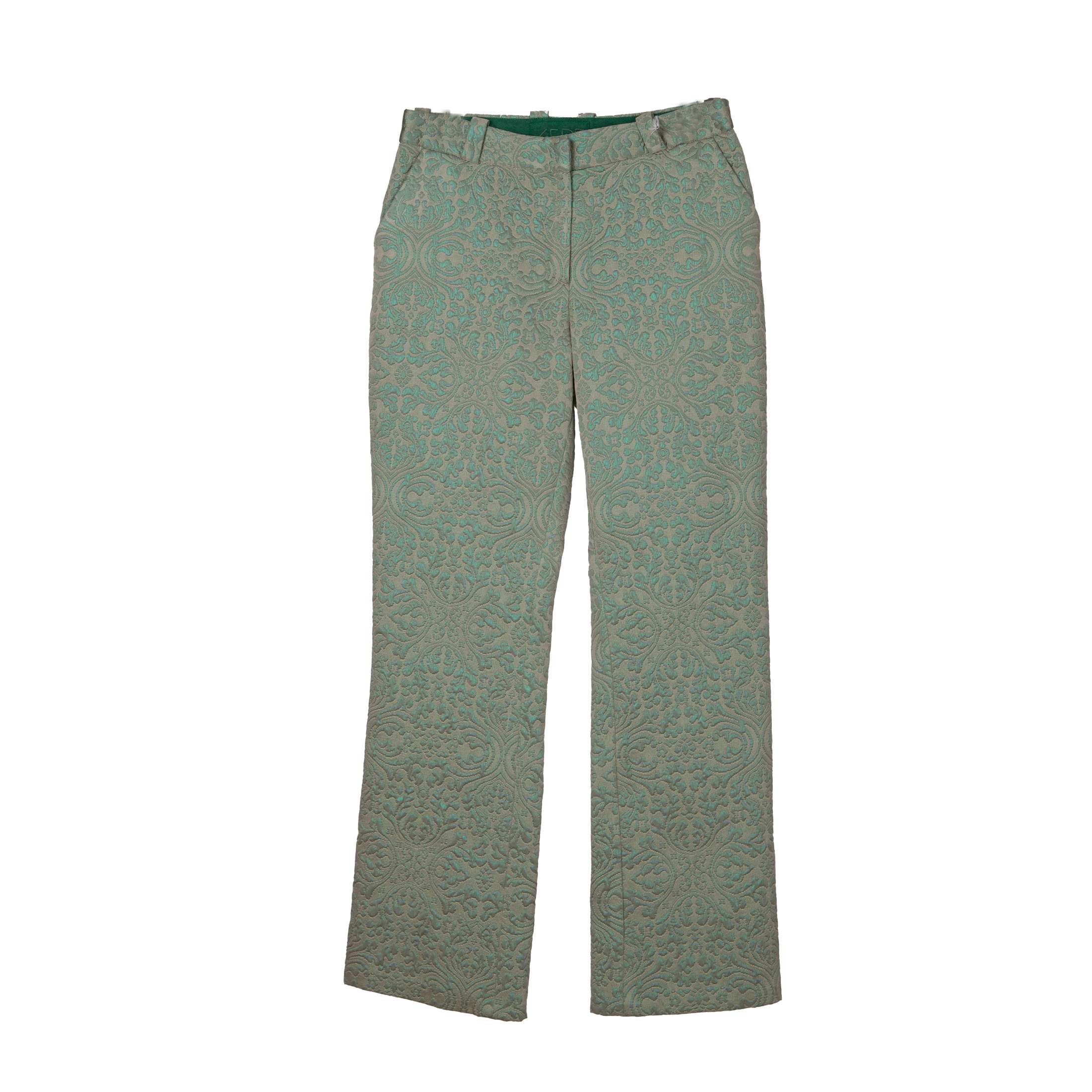 Shimmering Brocade Cocktail Pants