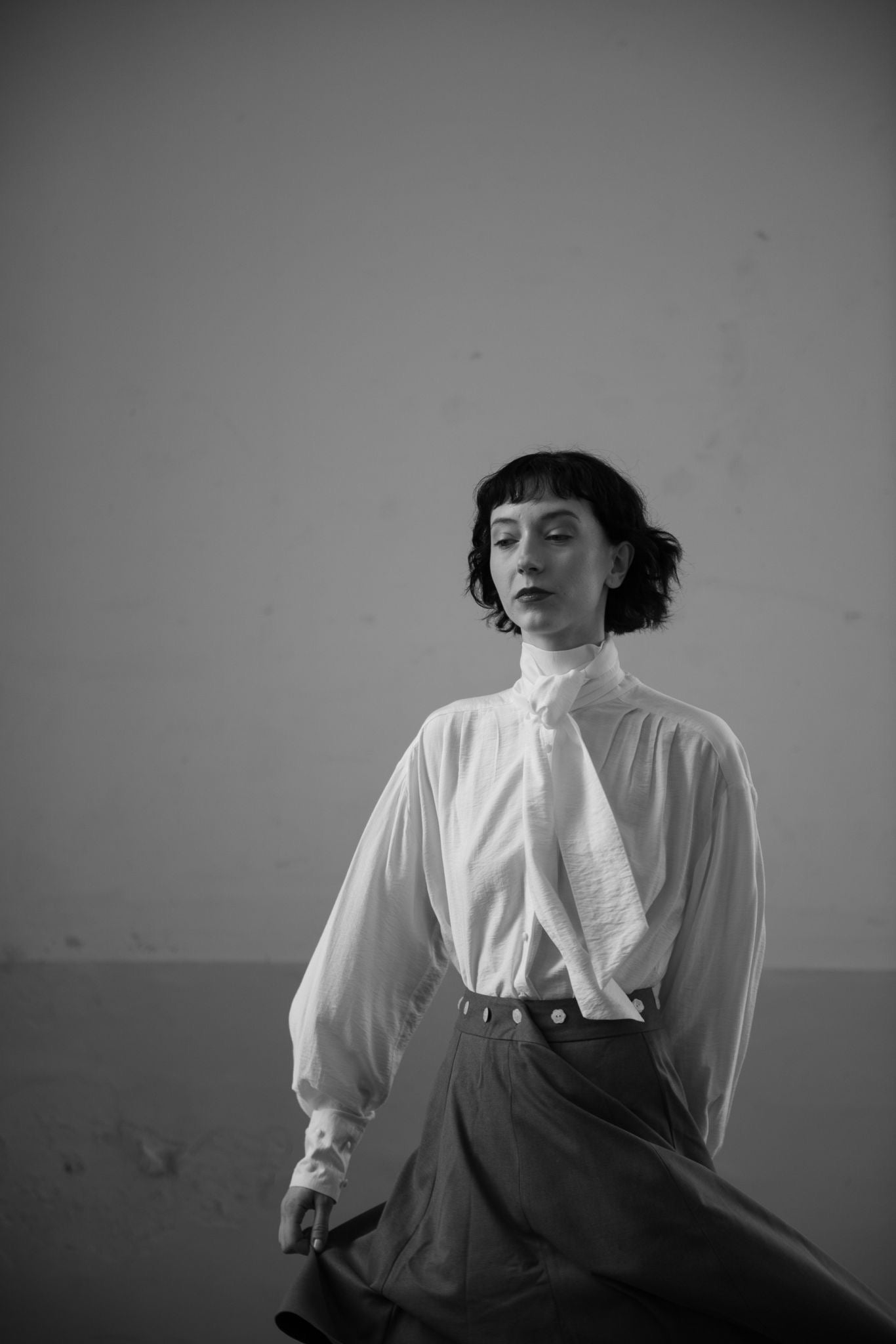 Ivory Silk Blouse