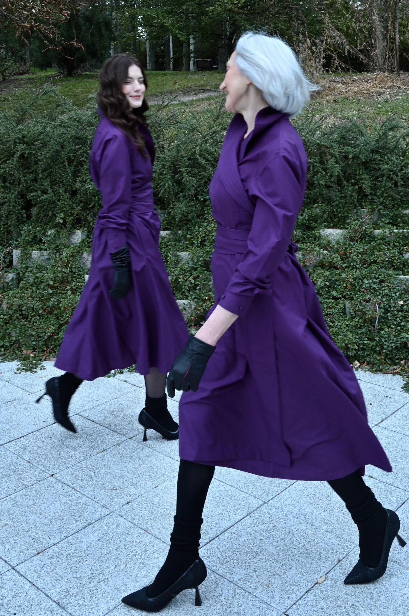 Purple Wrap Dress