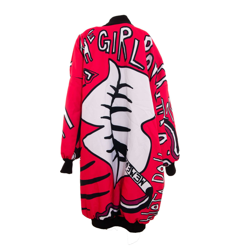 OVERSIZED / WATERPROOF / PINK PRINT JACKET