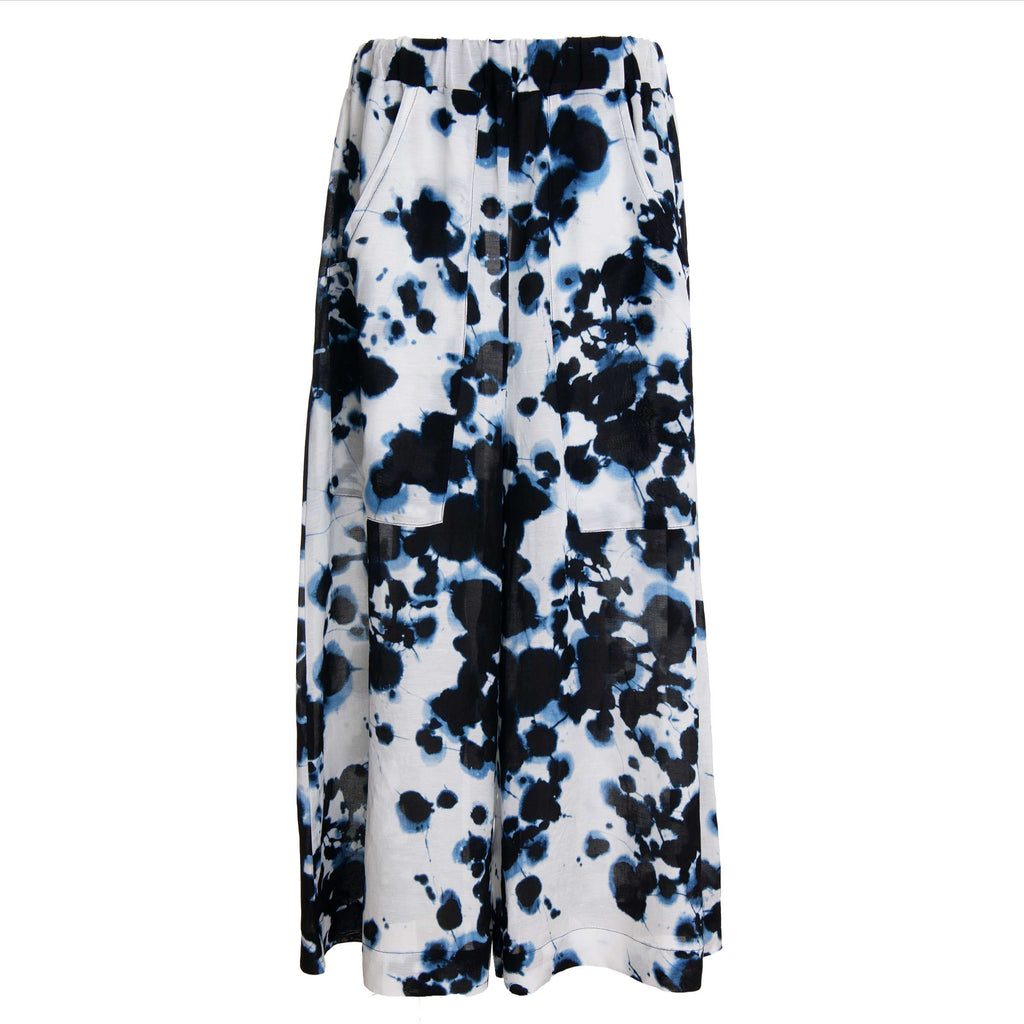 Blue & White Linen Culottes