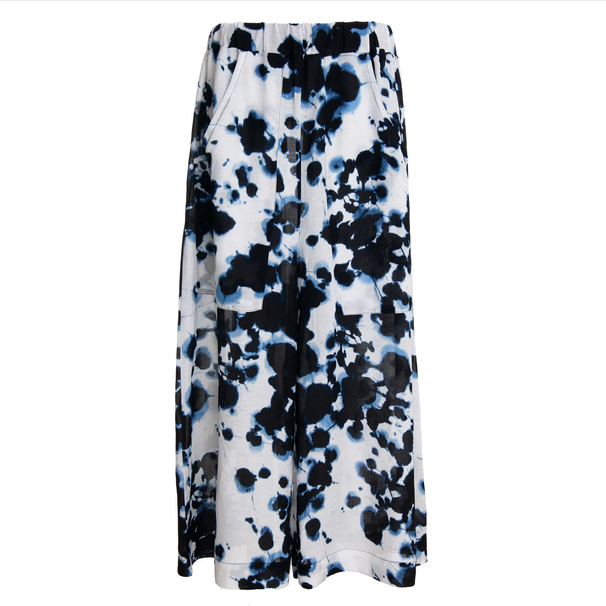 Blue & White Linen Culottes
