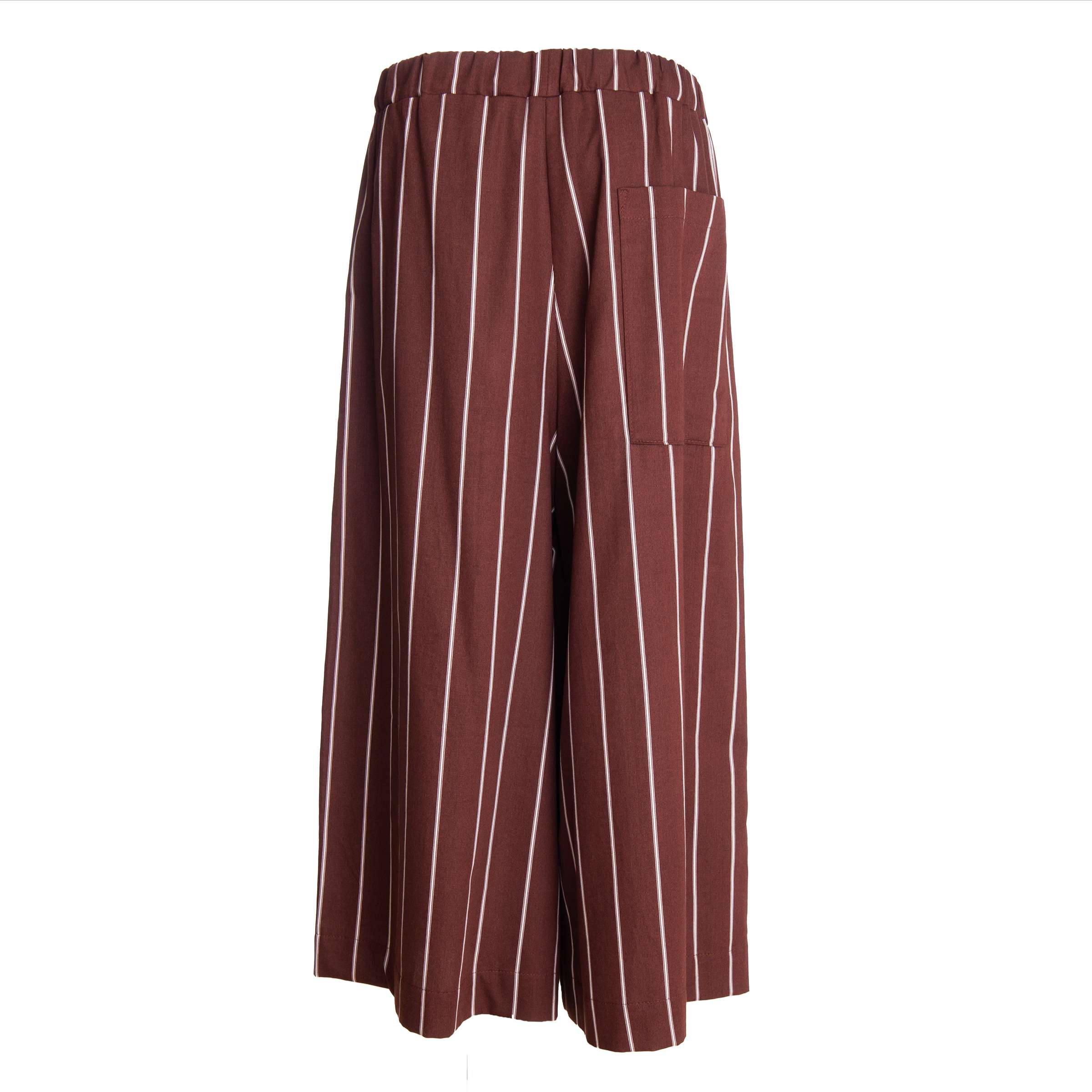 Brown & Beige Cotton Culottes
