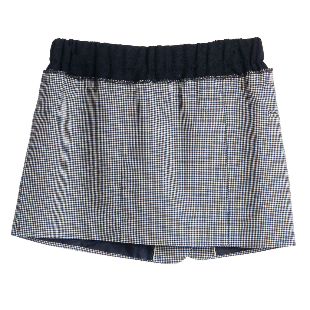 Beige & Black "Des" Zip Skirt