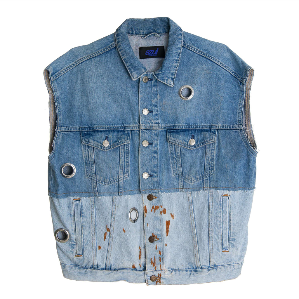 "Sense" Upcycled Denim Vest