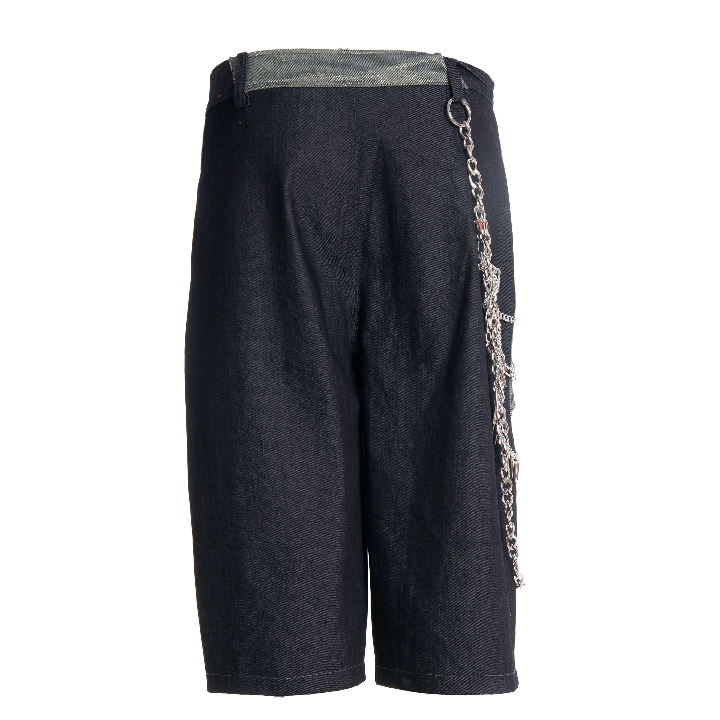 Painted Denim Bermuda