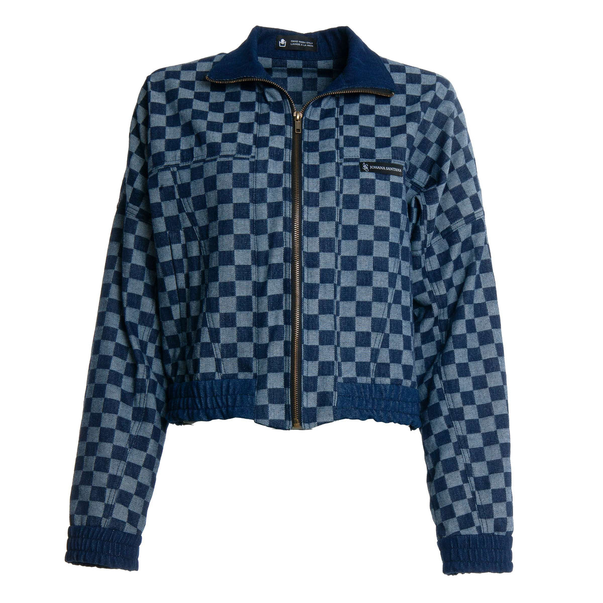 Women's Checkered Bomber