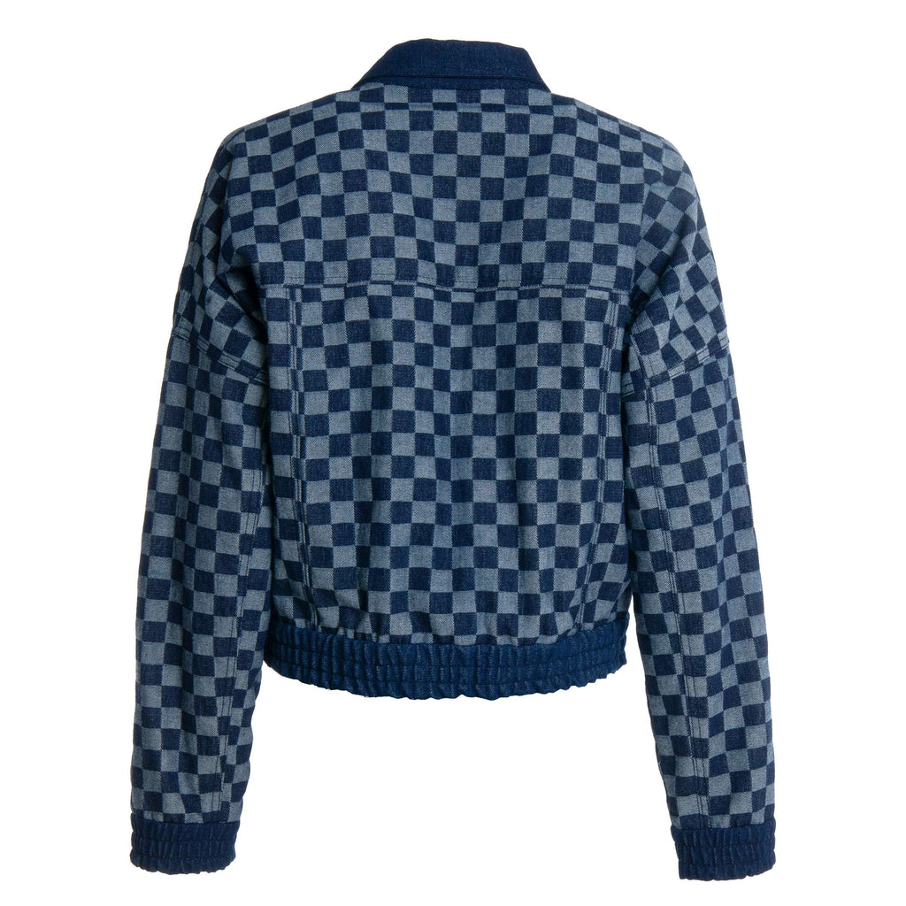 Women's Checkered Bomber