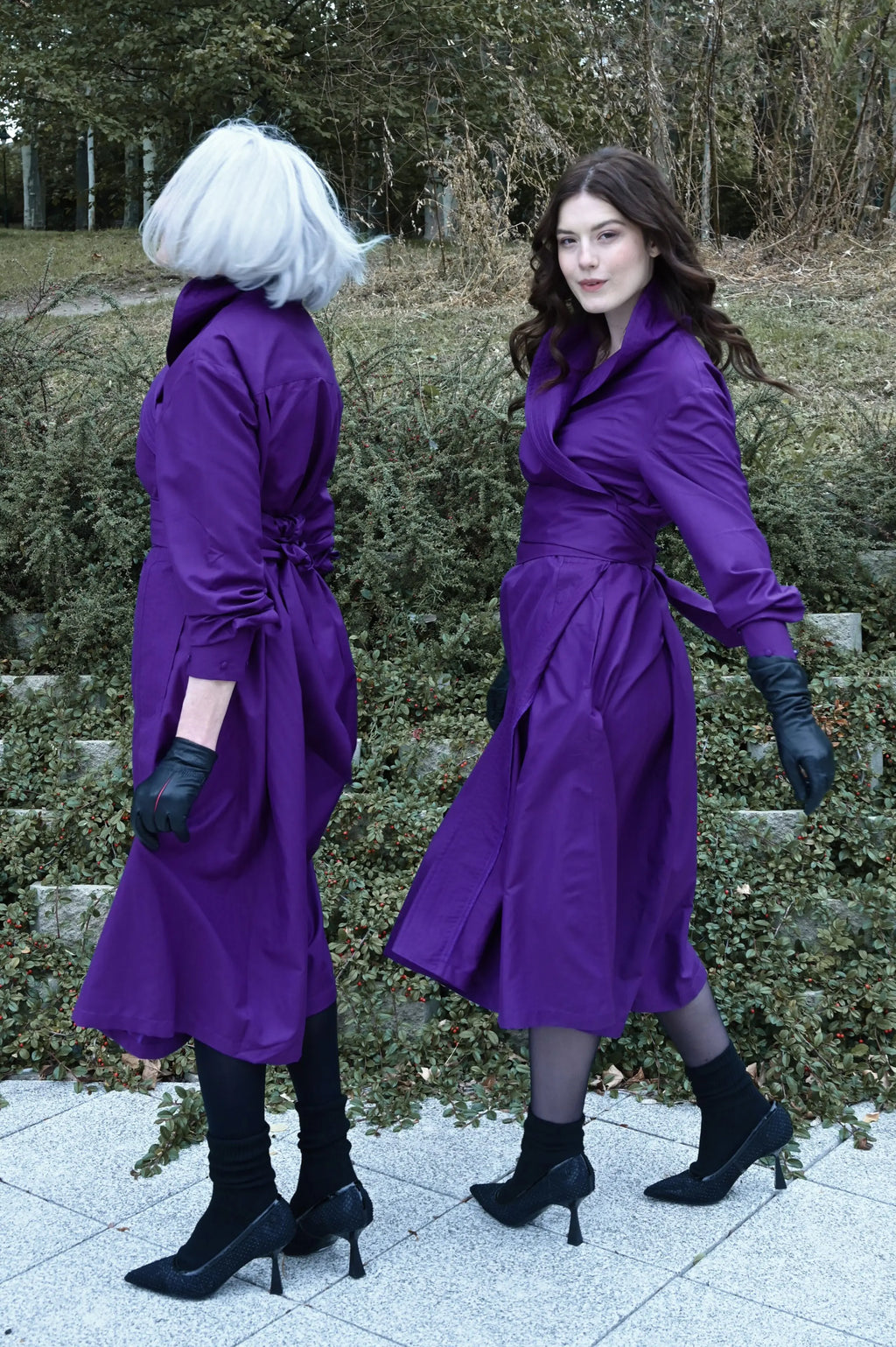Purple Wrap Dress