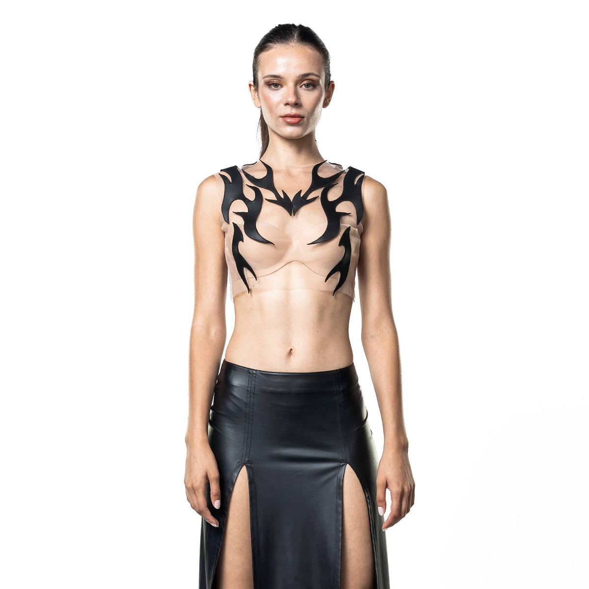 Enair Sheer Tulle Top