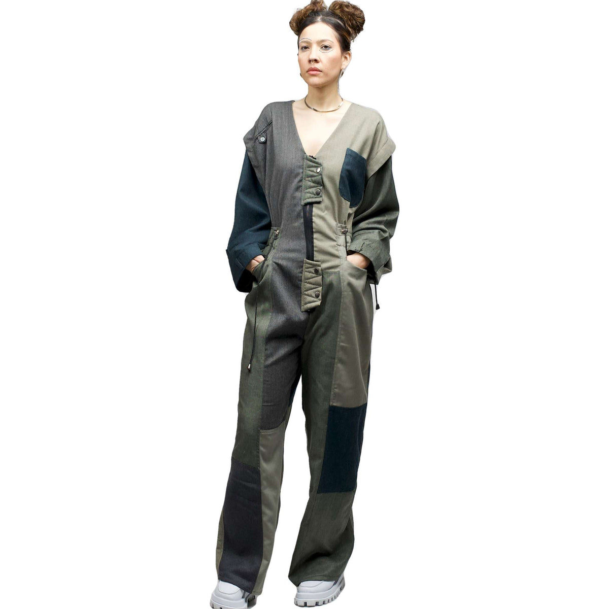 Upcycled Green Jumpsuit