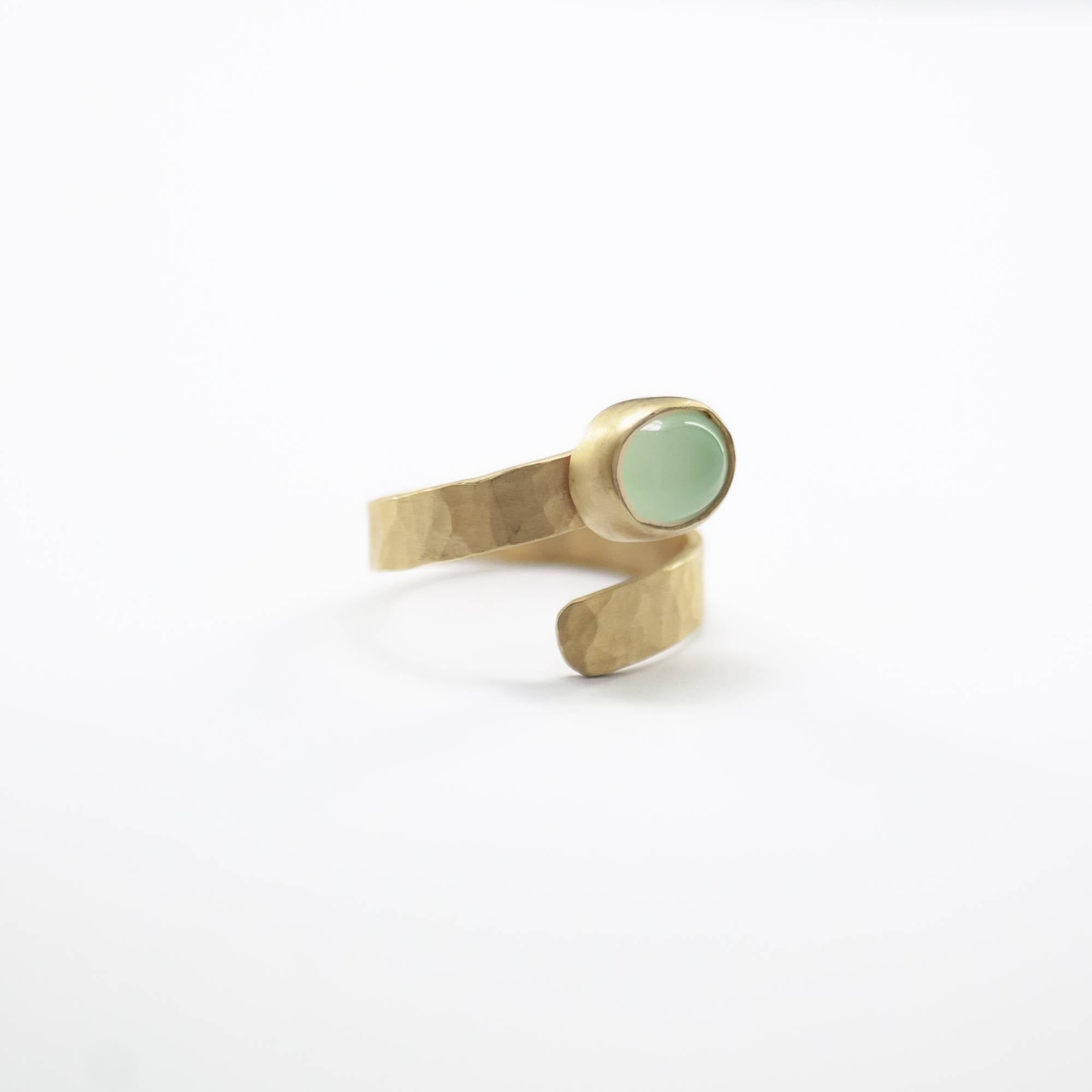 SADE Chrysoprase Ring - Gold