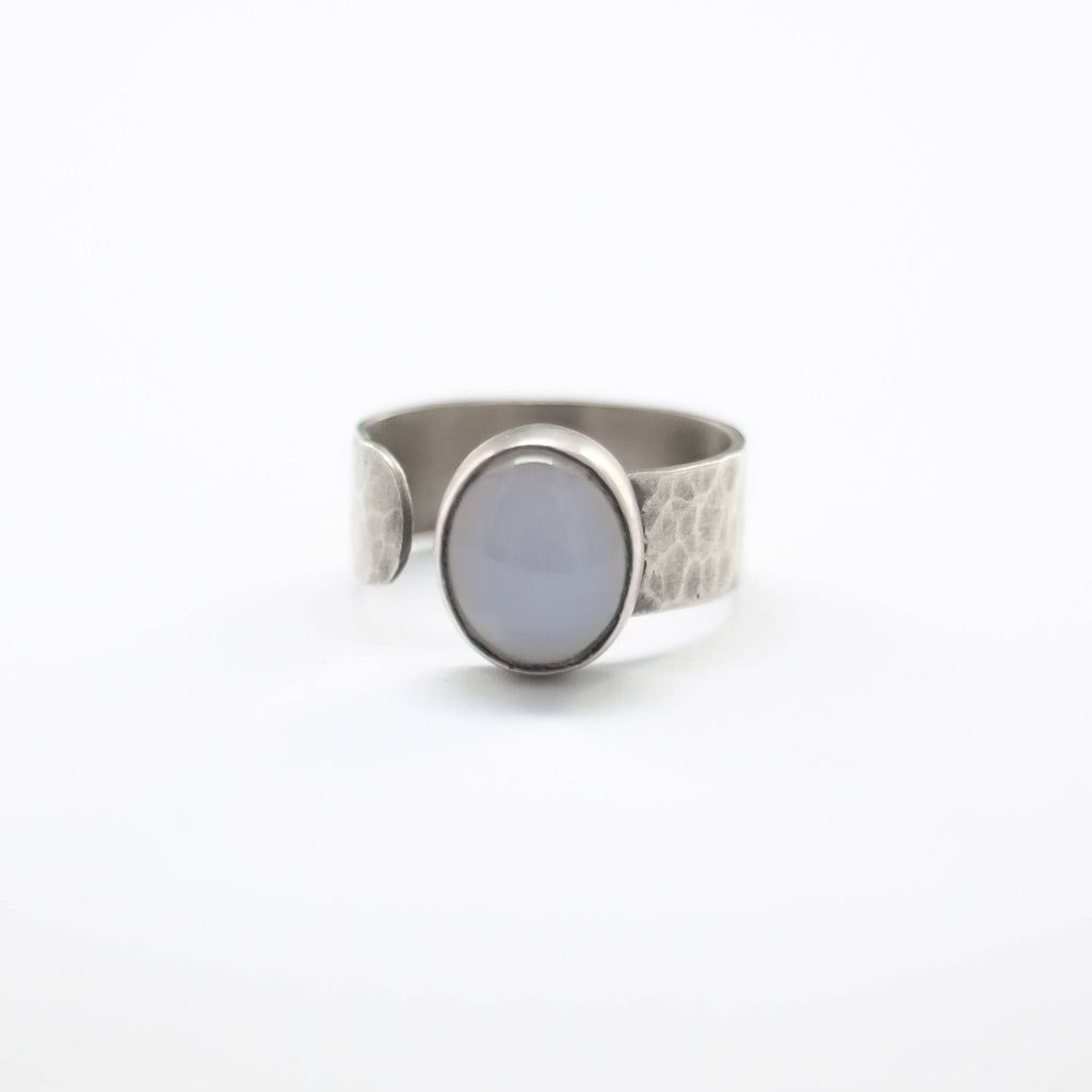 SADE Chalcedony Ring - Silver