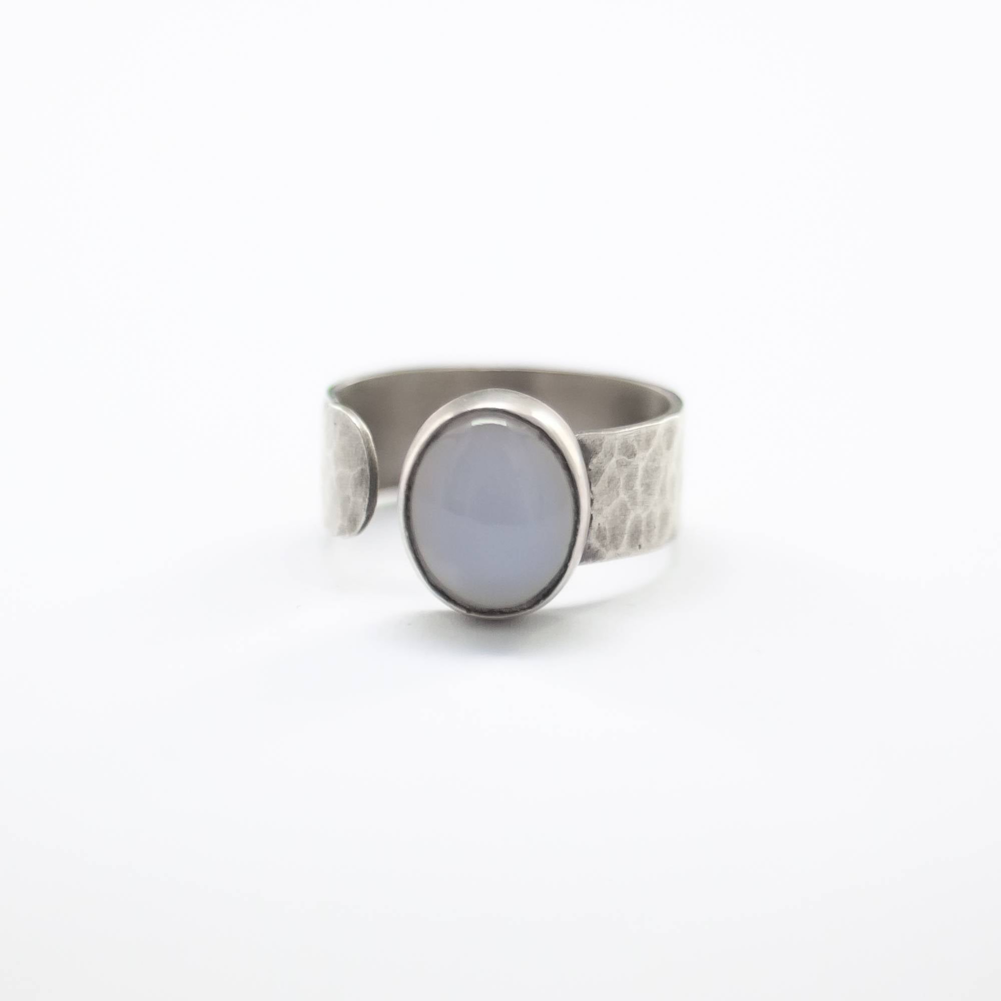 SADE Chalcedony Ring - Silver