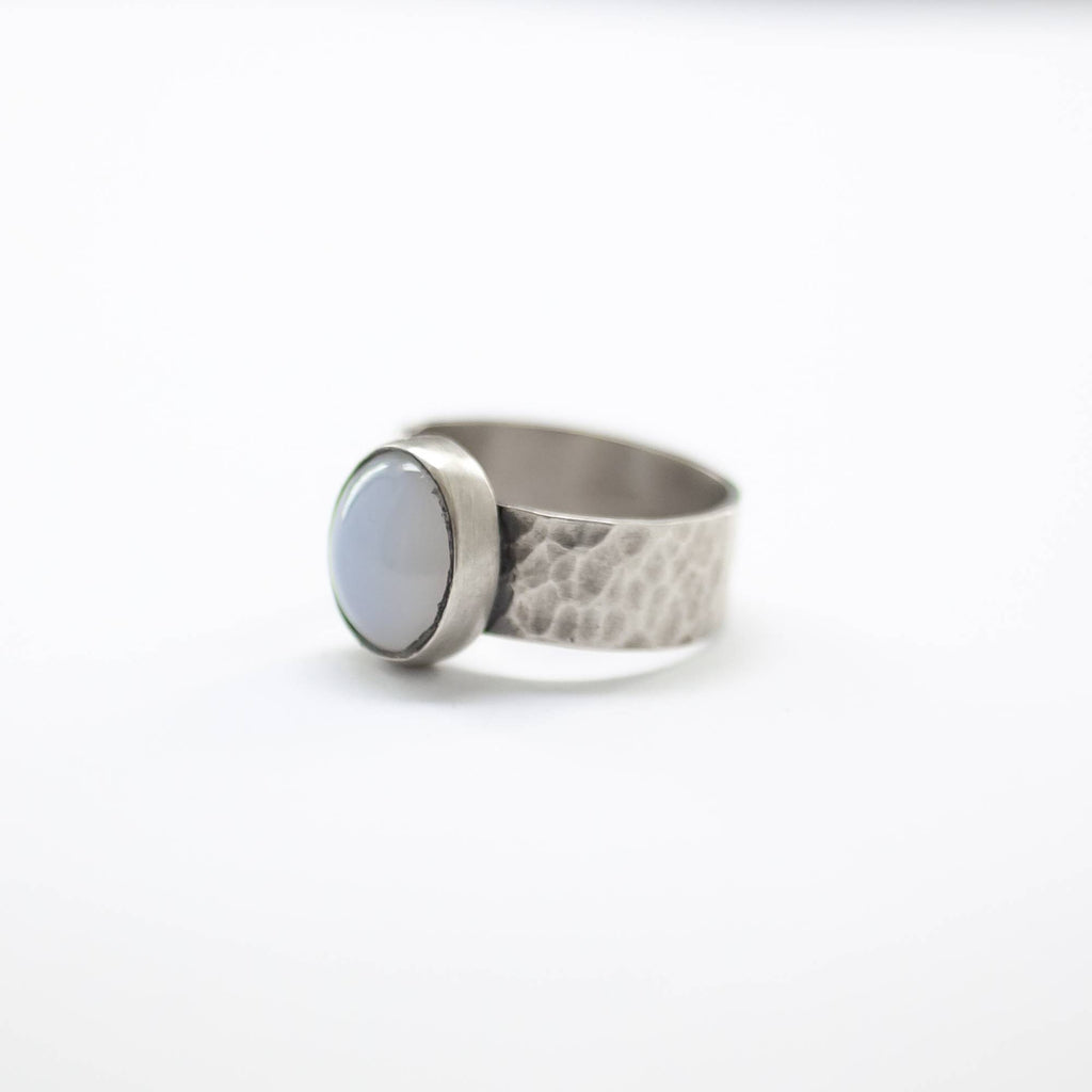 SADE Chalcedony Ring - Silver