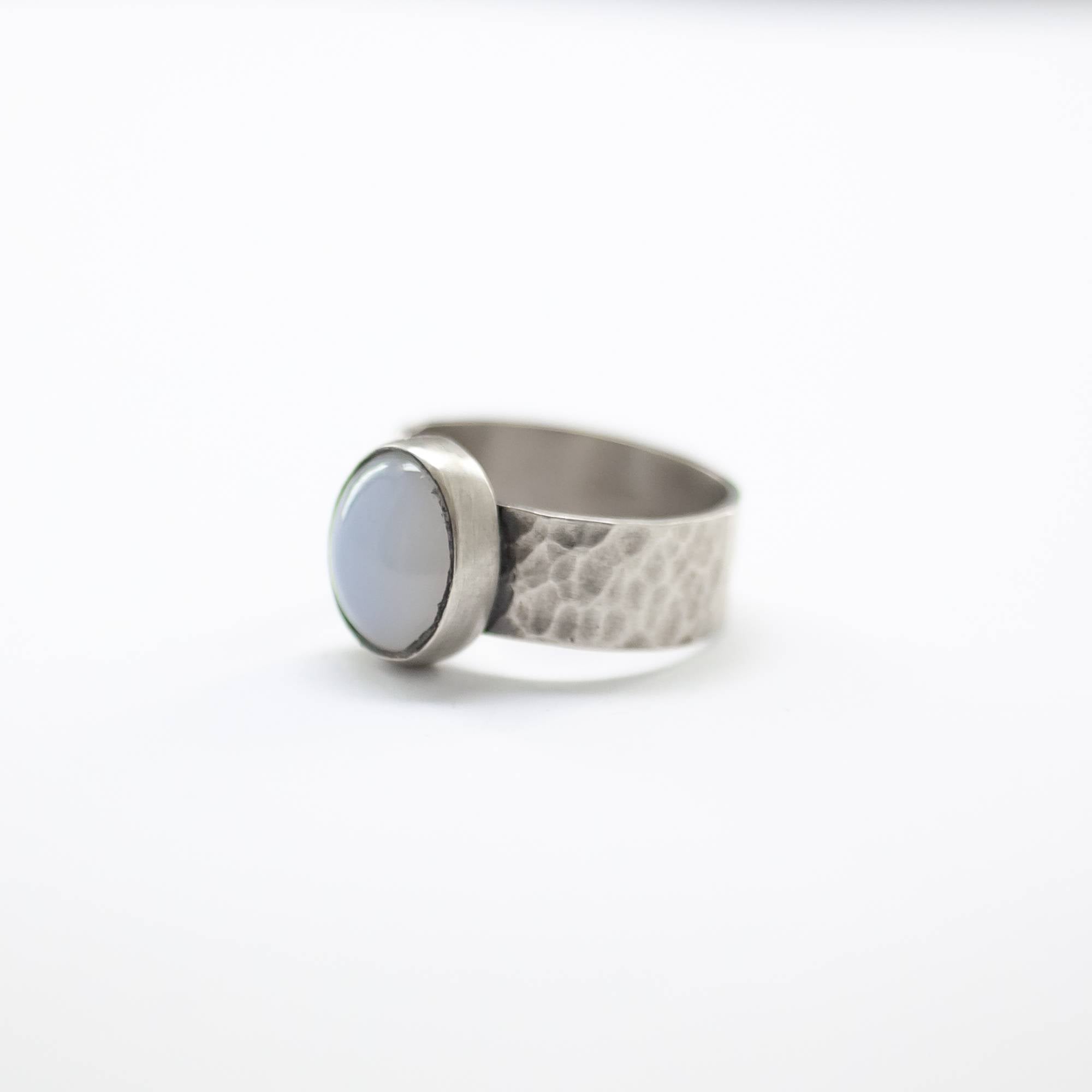 SADE Chalcedony Ring - Silver