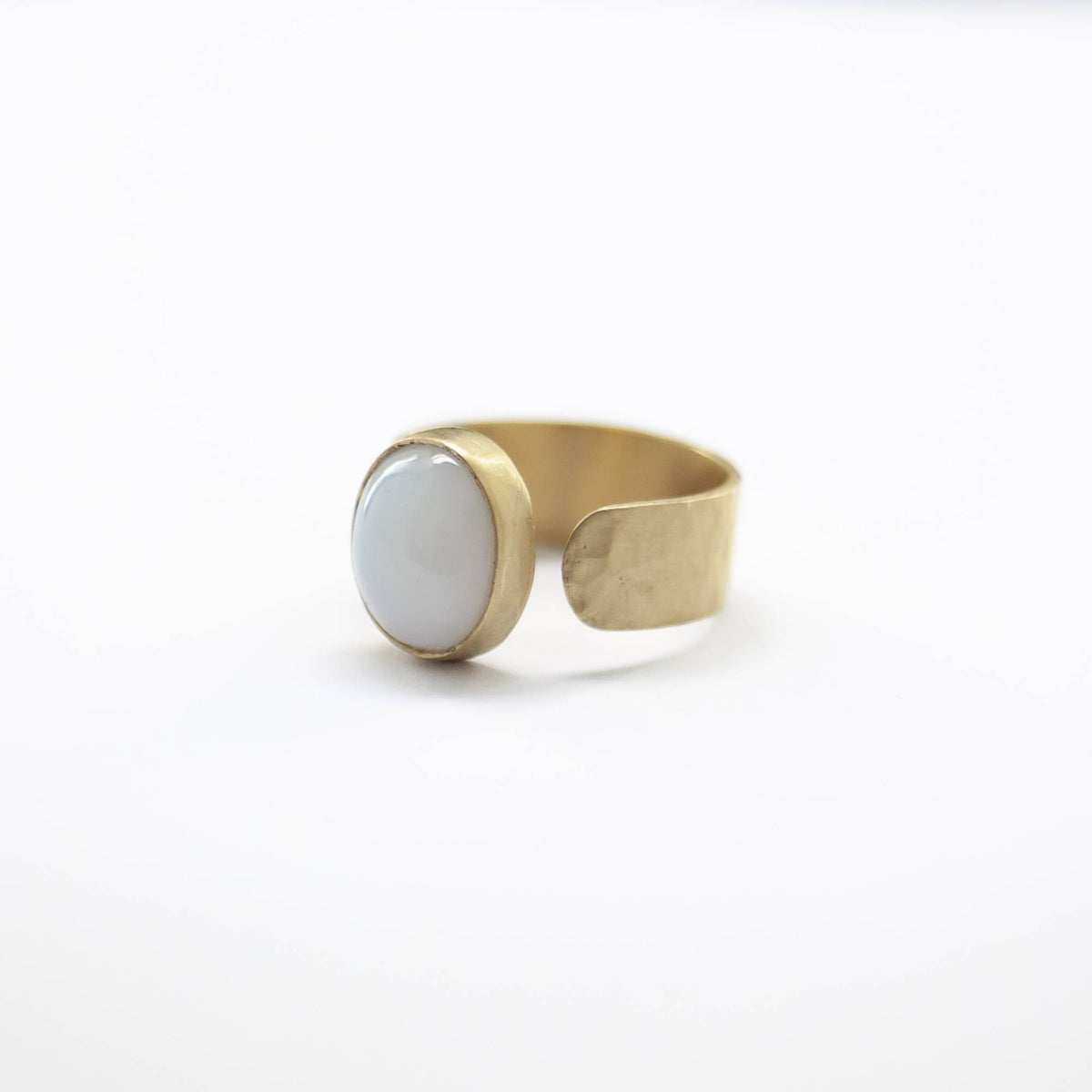SADE Chalcedony Ring - Gold