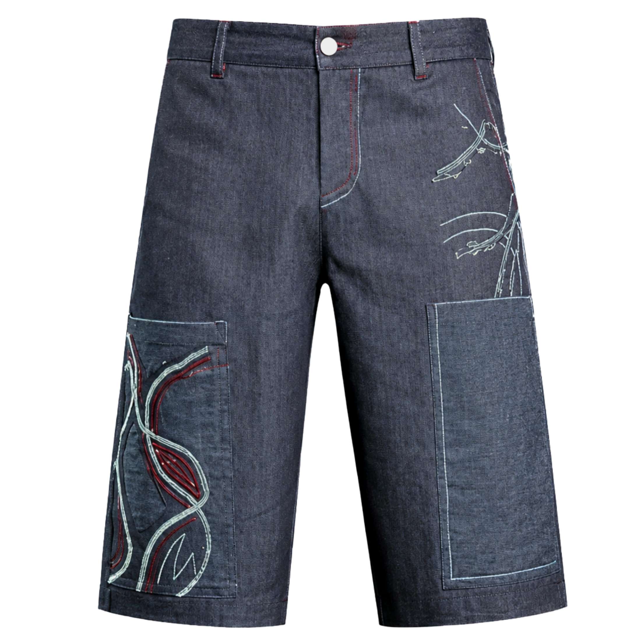 Dark Blue Denim Bermuda