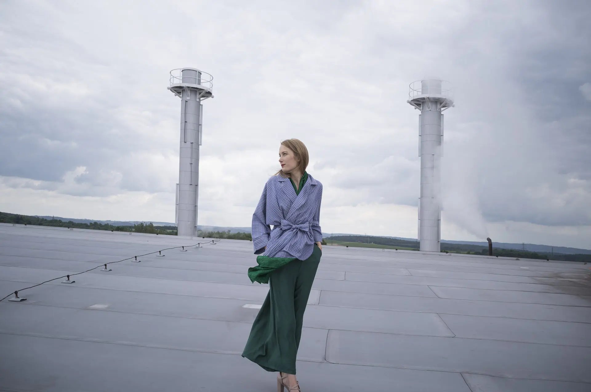 Kimono Blazer Blue Sky