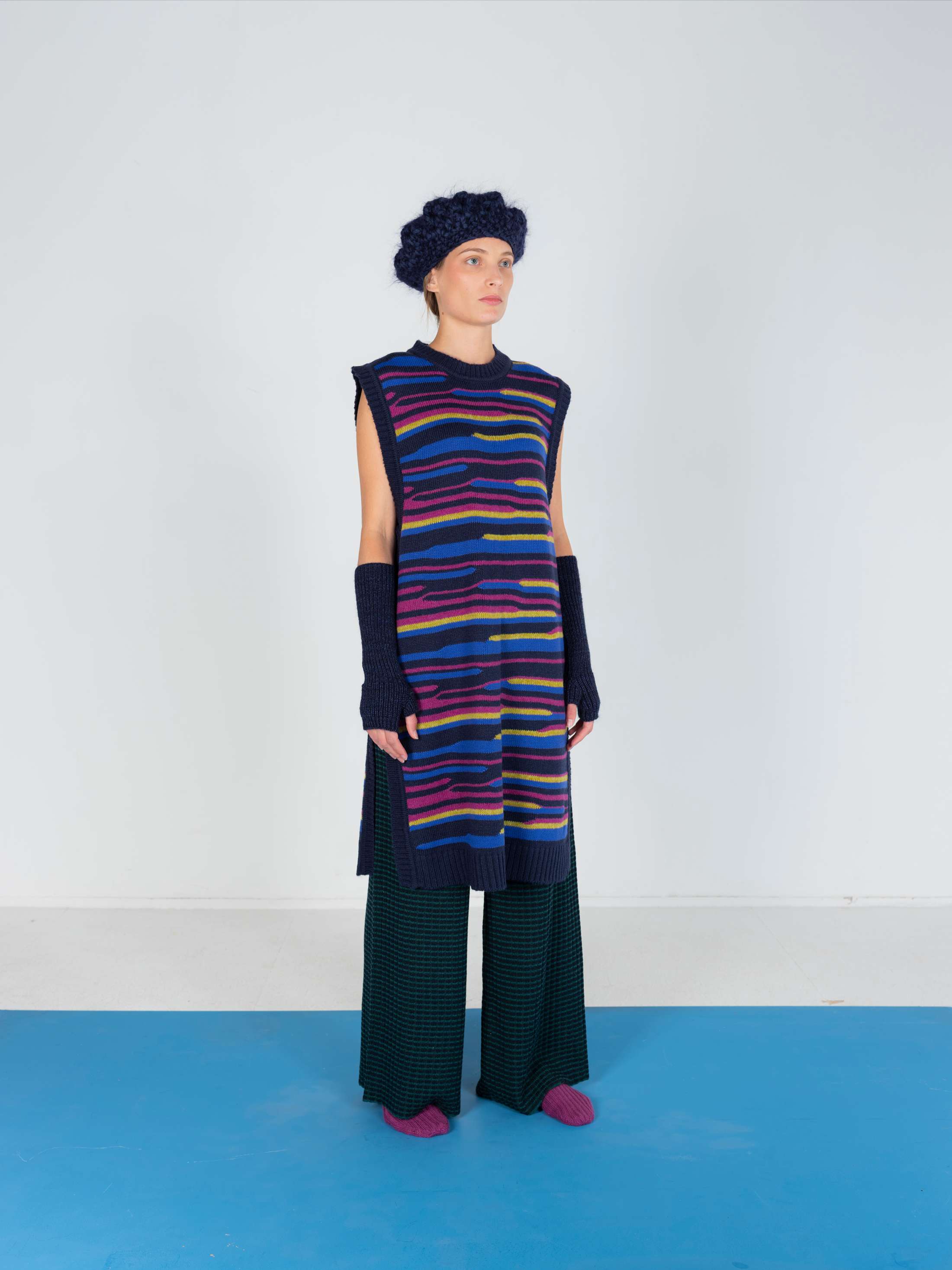 Multicolor Jacquard Slipover