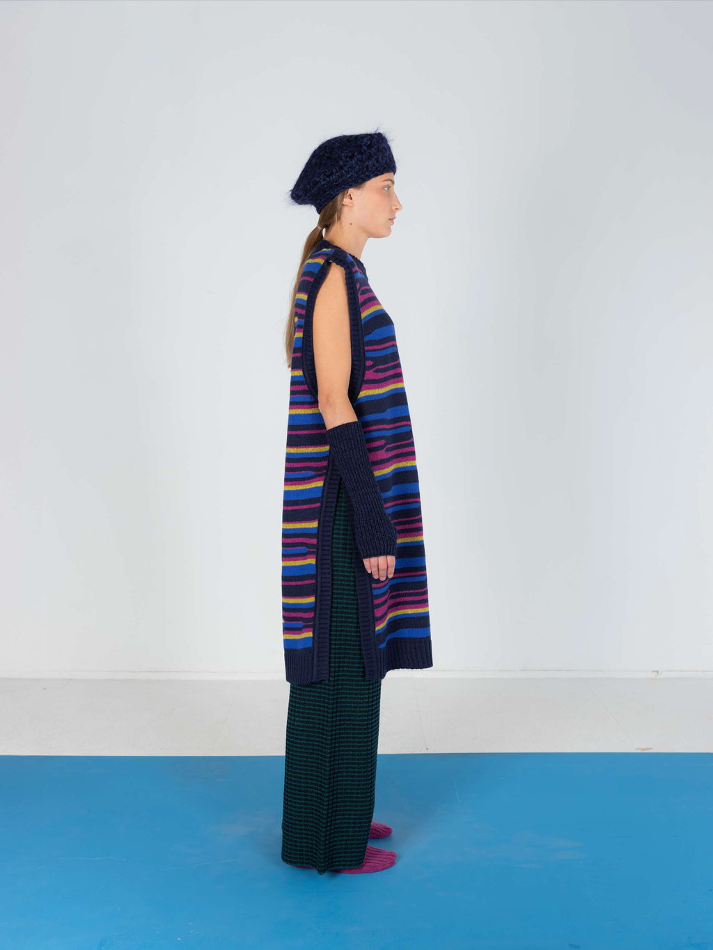 Multicolor Jacquard Slipover