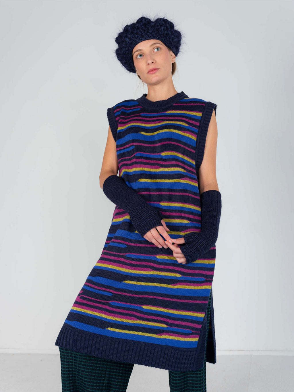 Multicolor Jacquard Slipover
