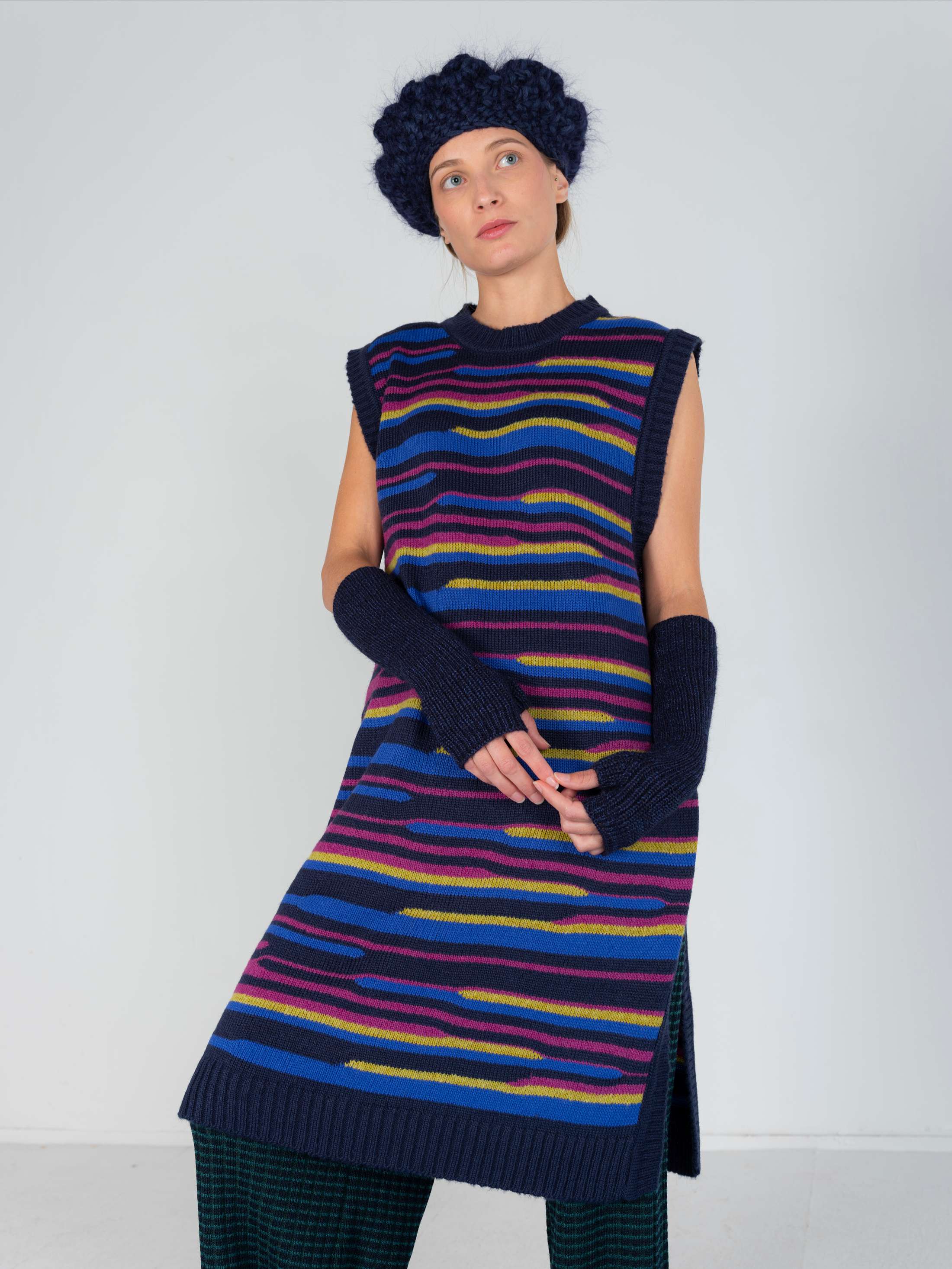 Multicolor Jacquard Slipover