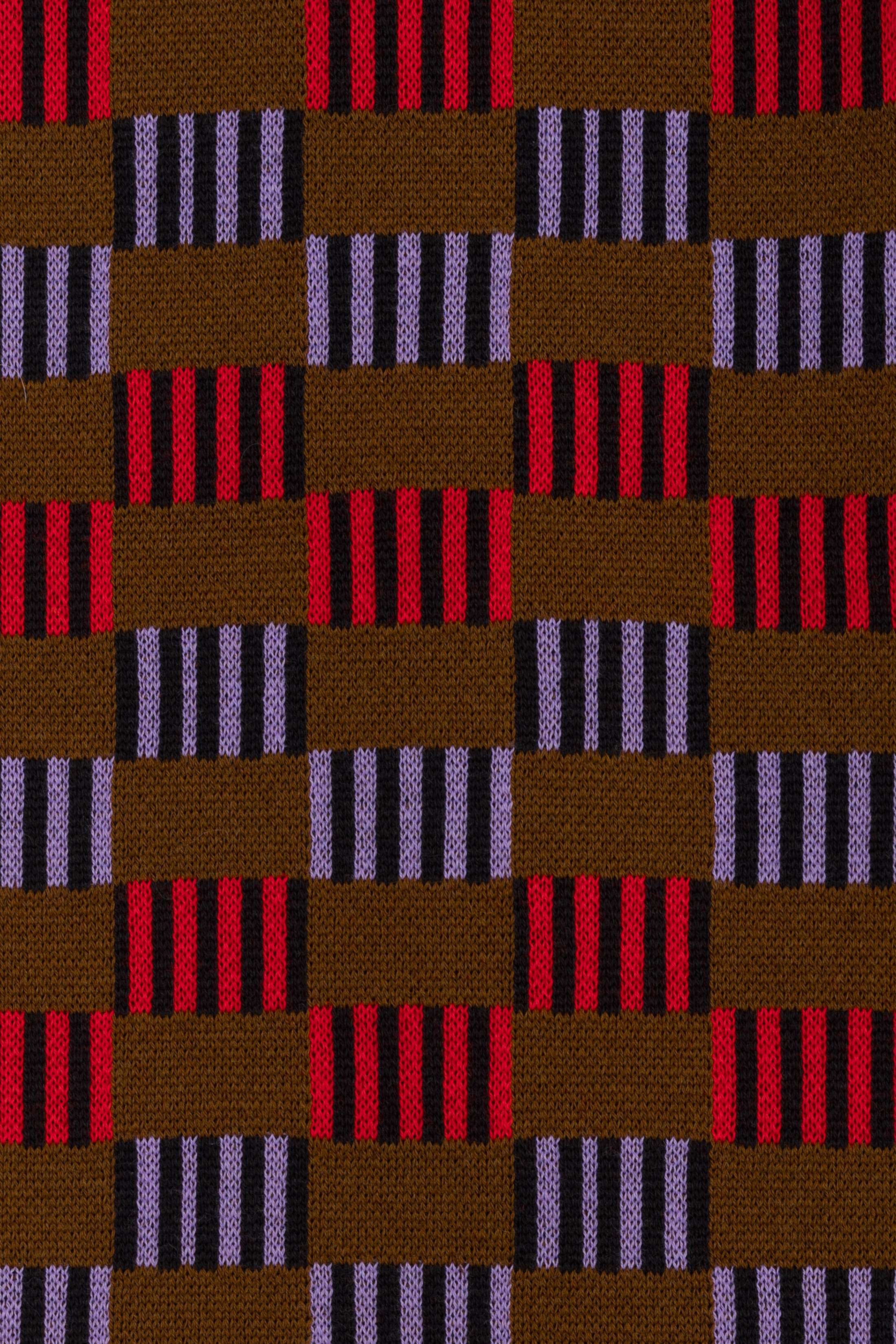 Multicolor Geo Jacquard Pants