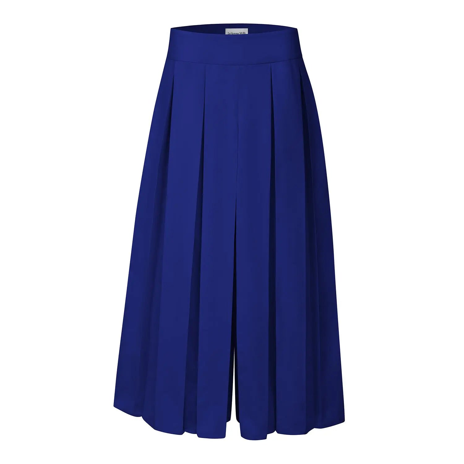 Blue Plissé Trousers