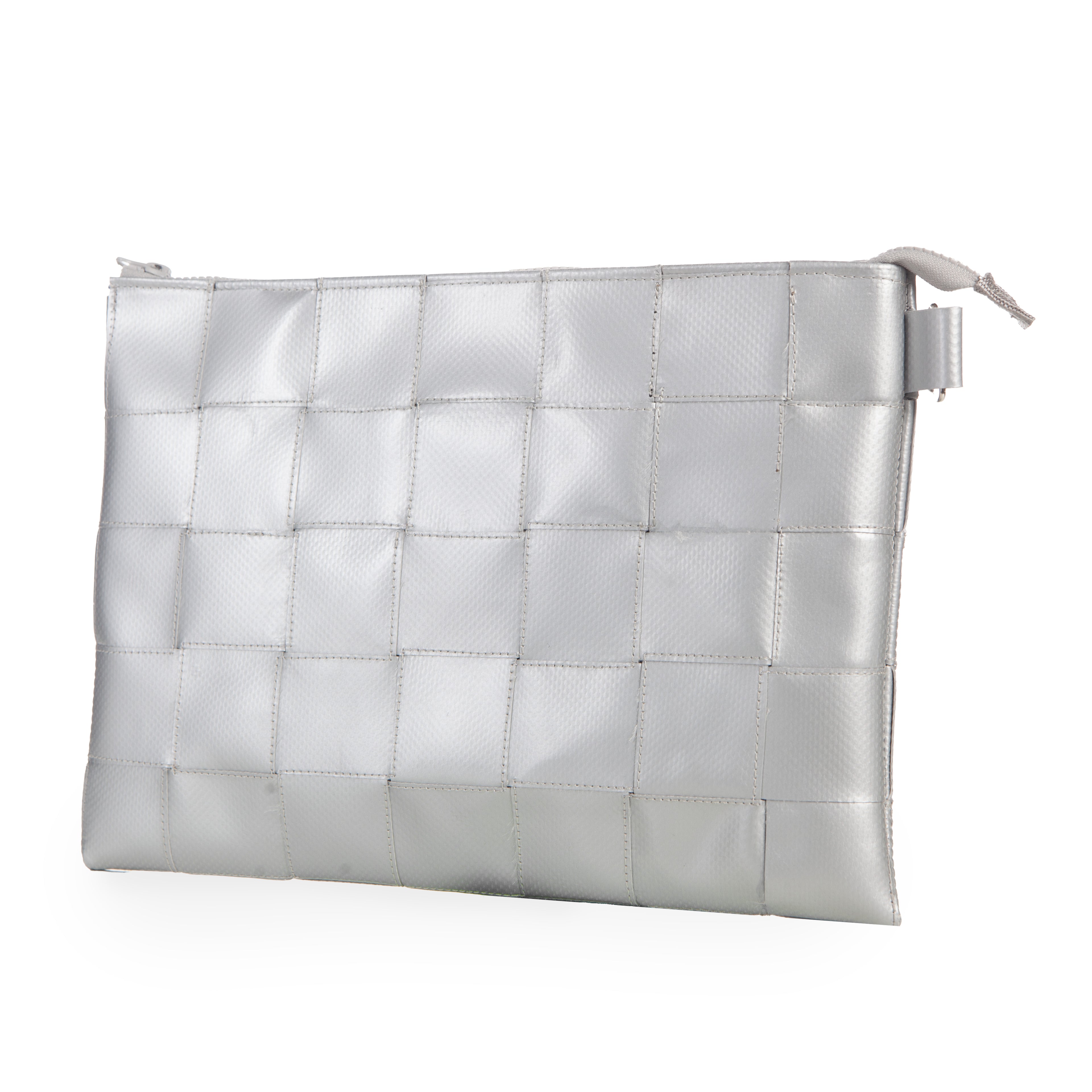 "Edge" Silver Crossbody Punch Bag
