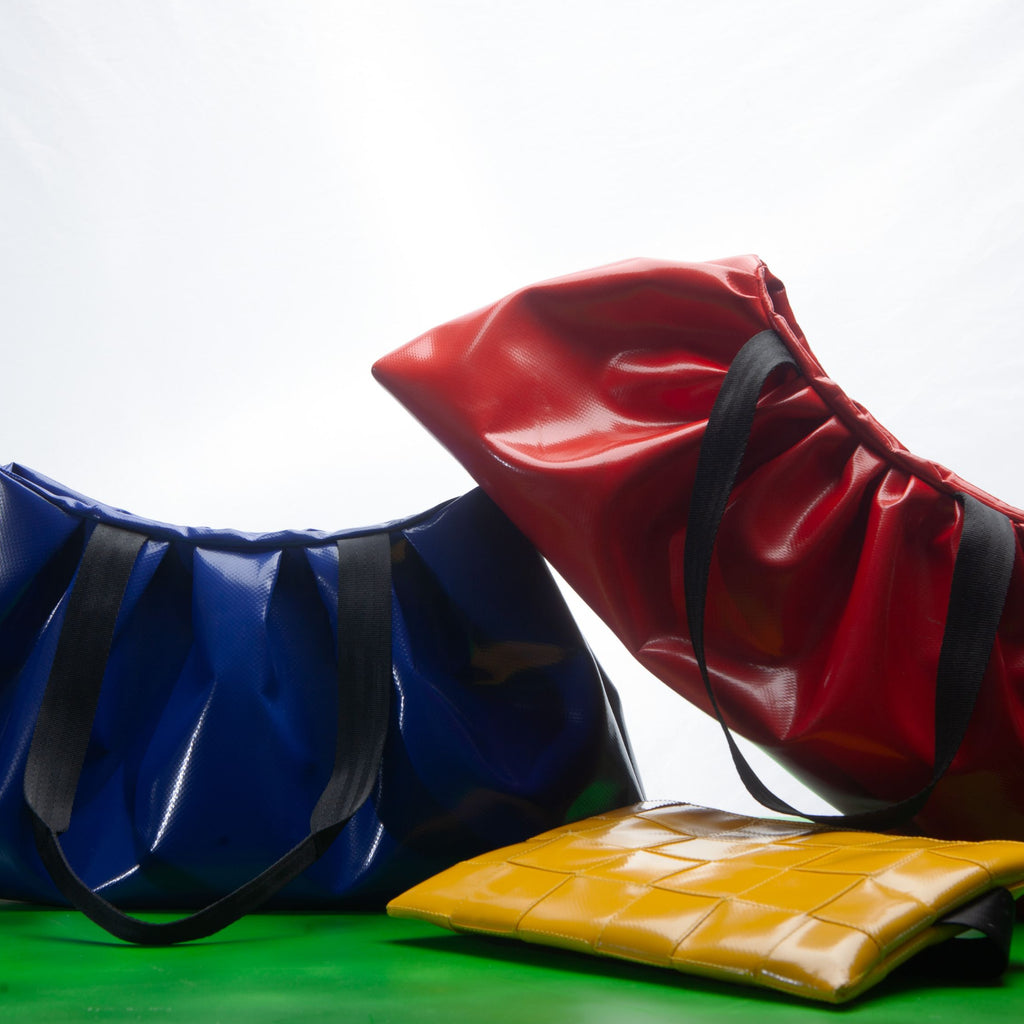 "Edge" Yellow Crossbody Punch Bag