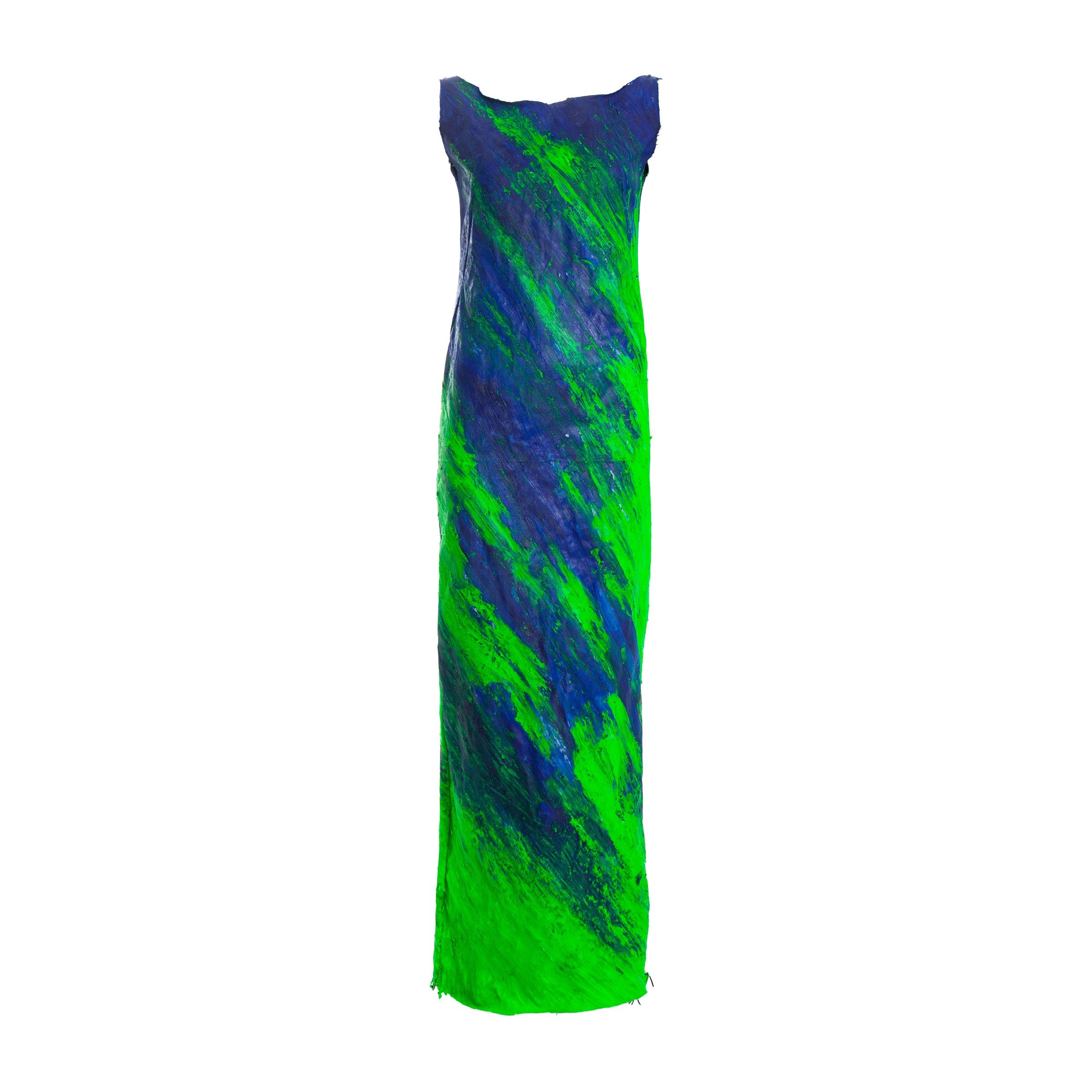 Blue-Green-Neon Dress