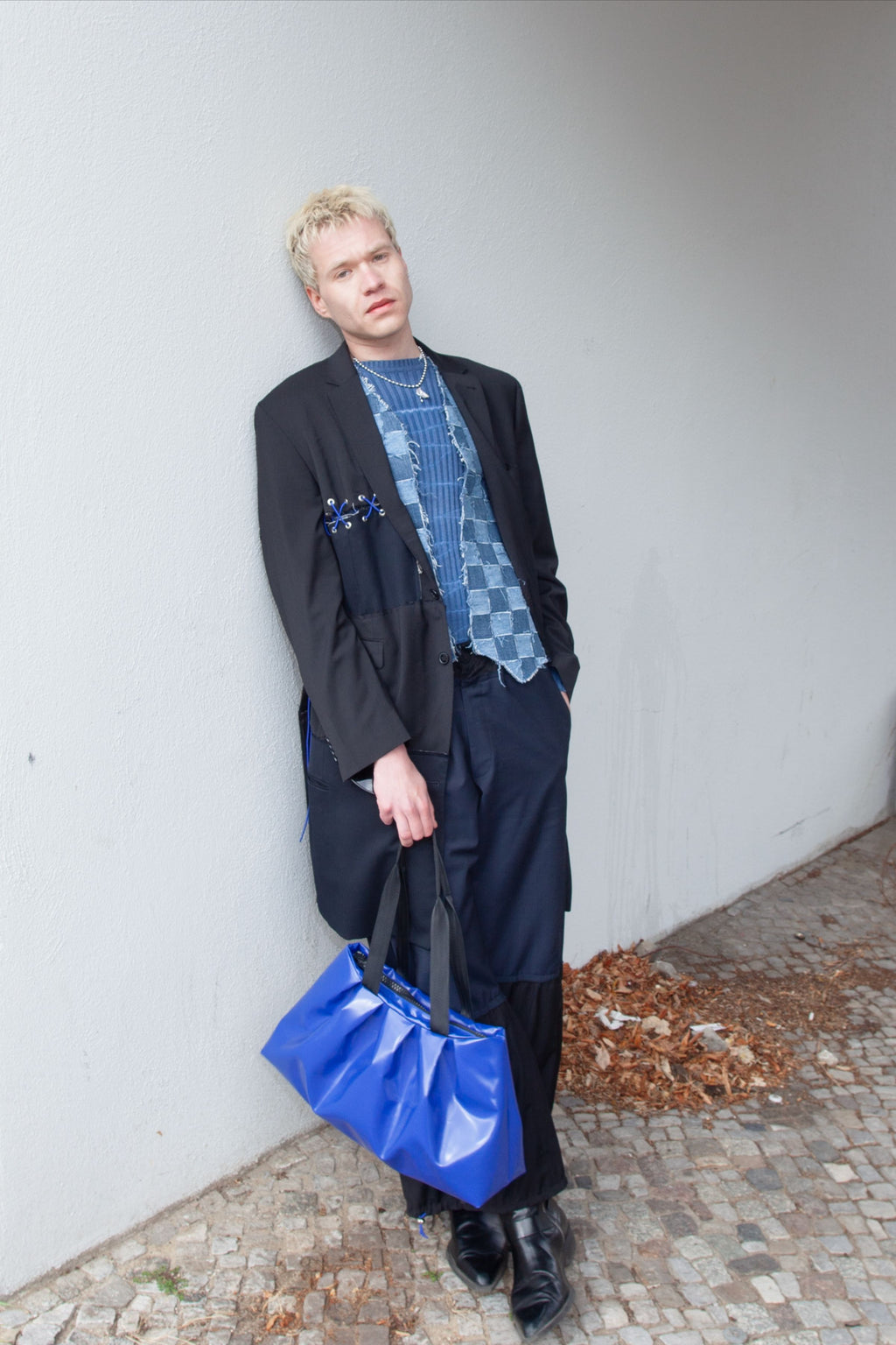"Never Full" Navi Blue Bag