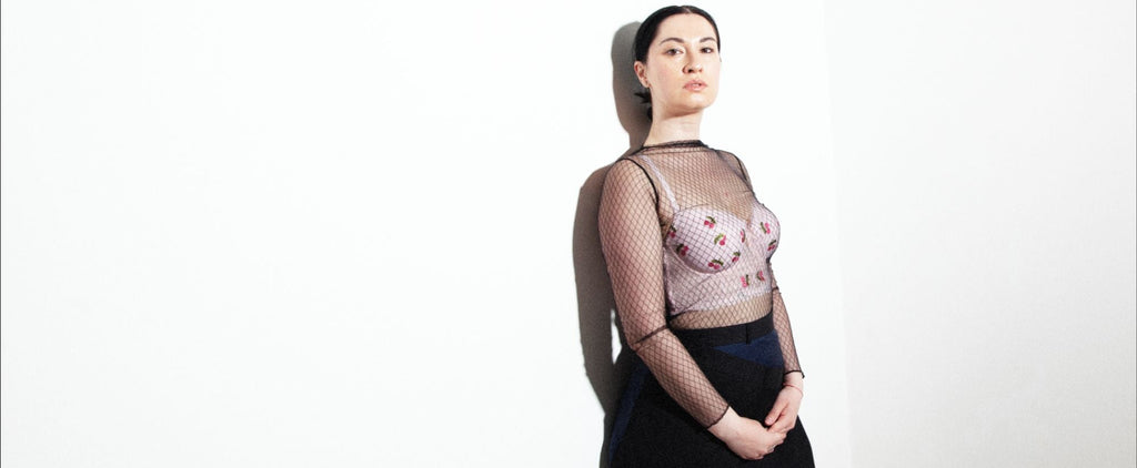 Black & Blue "Alpha" Irregular Skirt