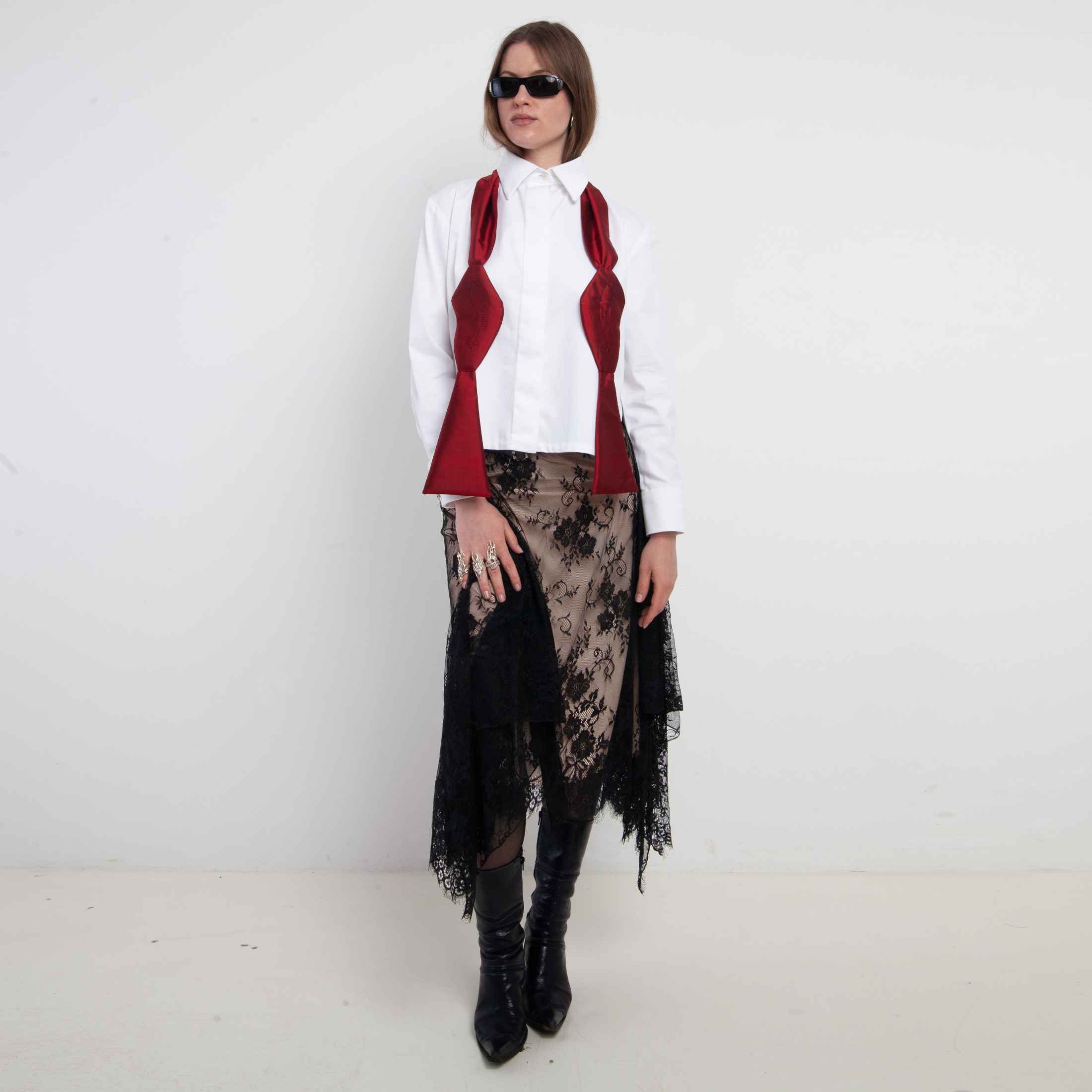 Black Lace "Hips Don't Lie" Skirt