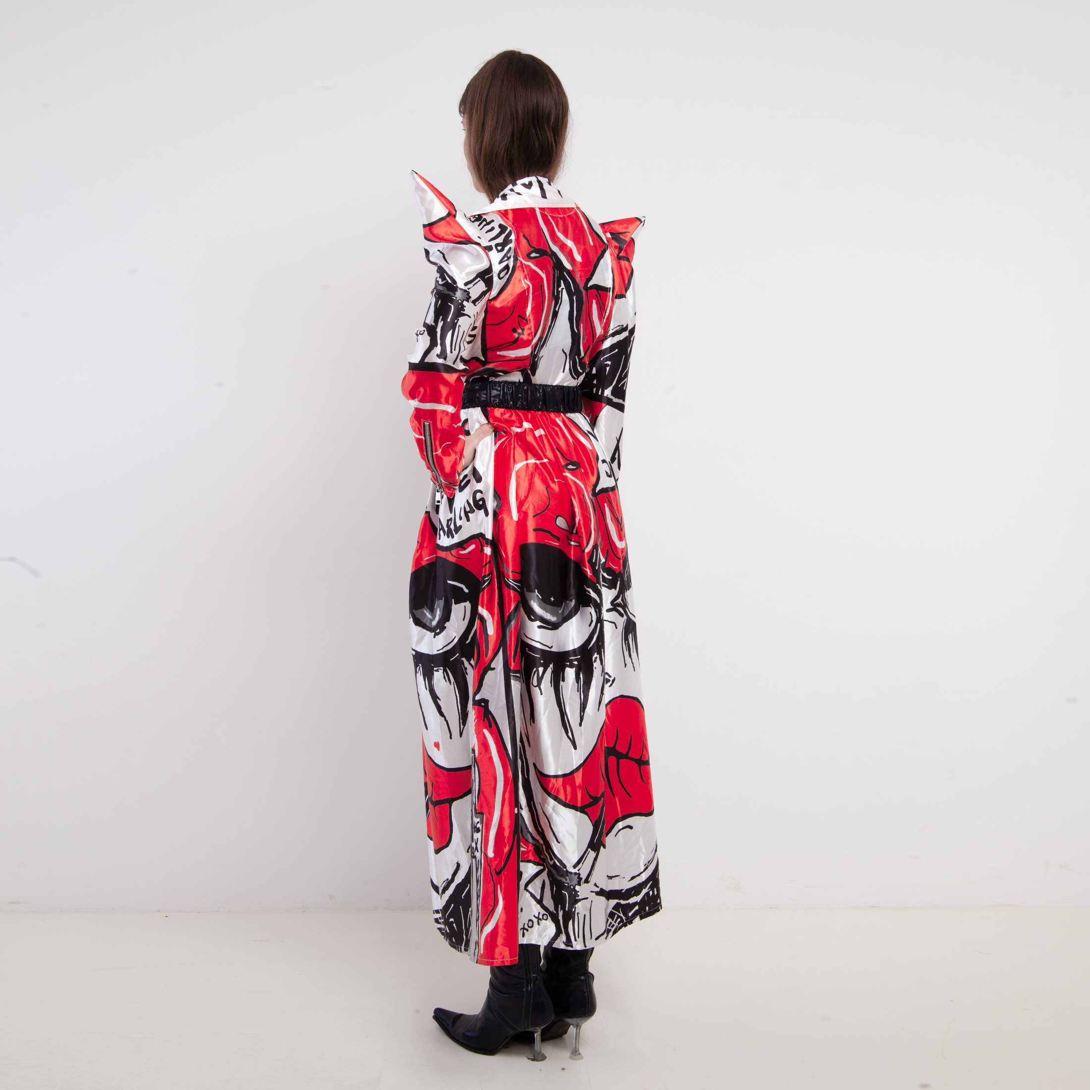 DRESS / COAT / PRINT "THE RED"