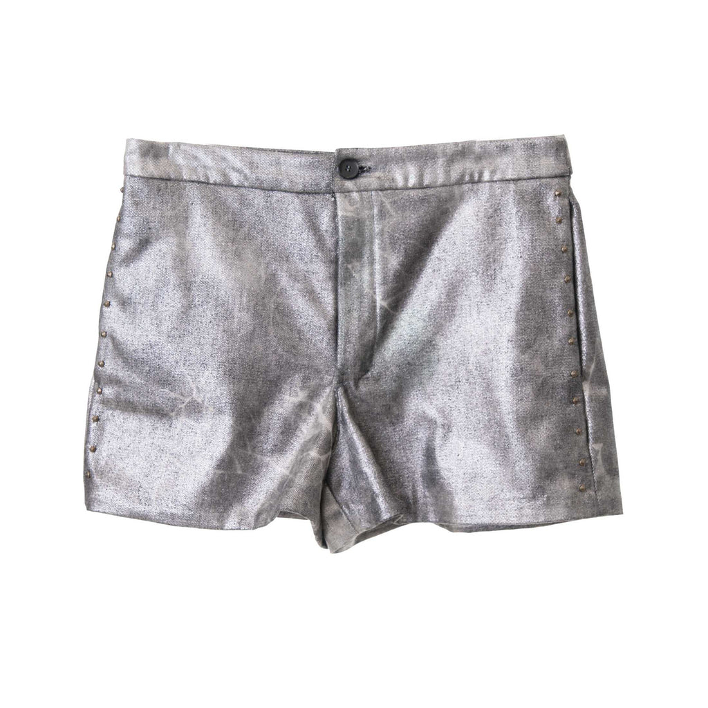 Grey Denim Shorts
