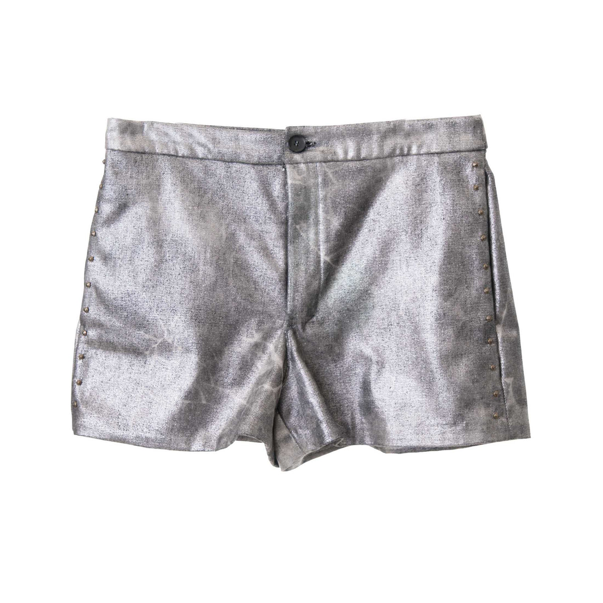 Grey Denim Shorts