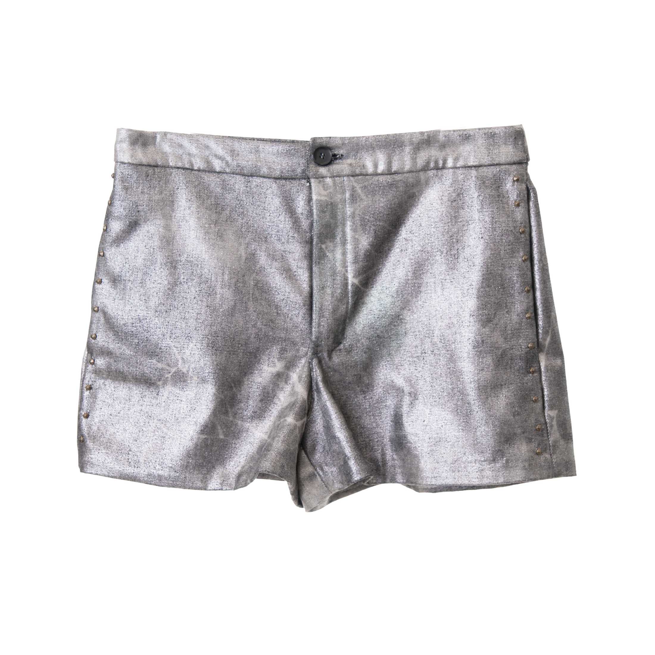 Grey Denim Shorts
