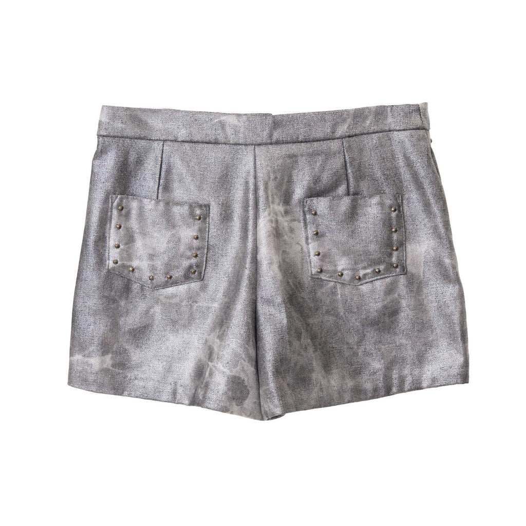 Grey Denim Shorts