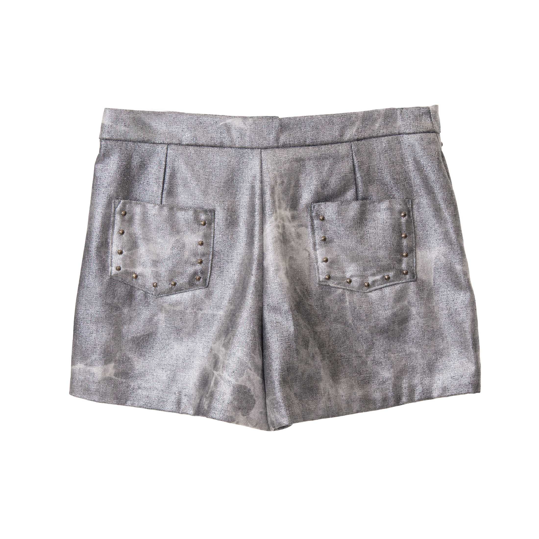 Grey Denim Shorts