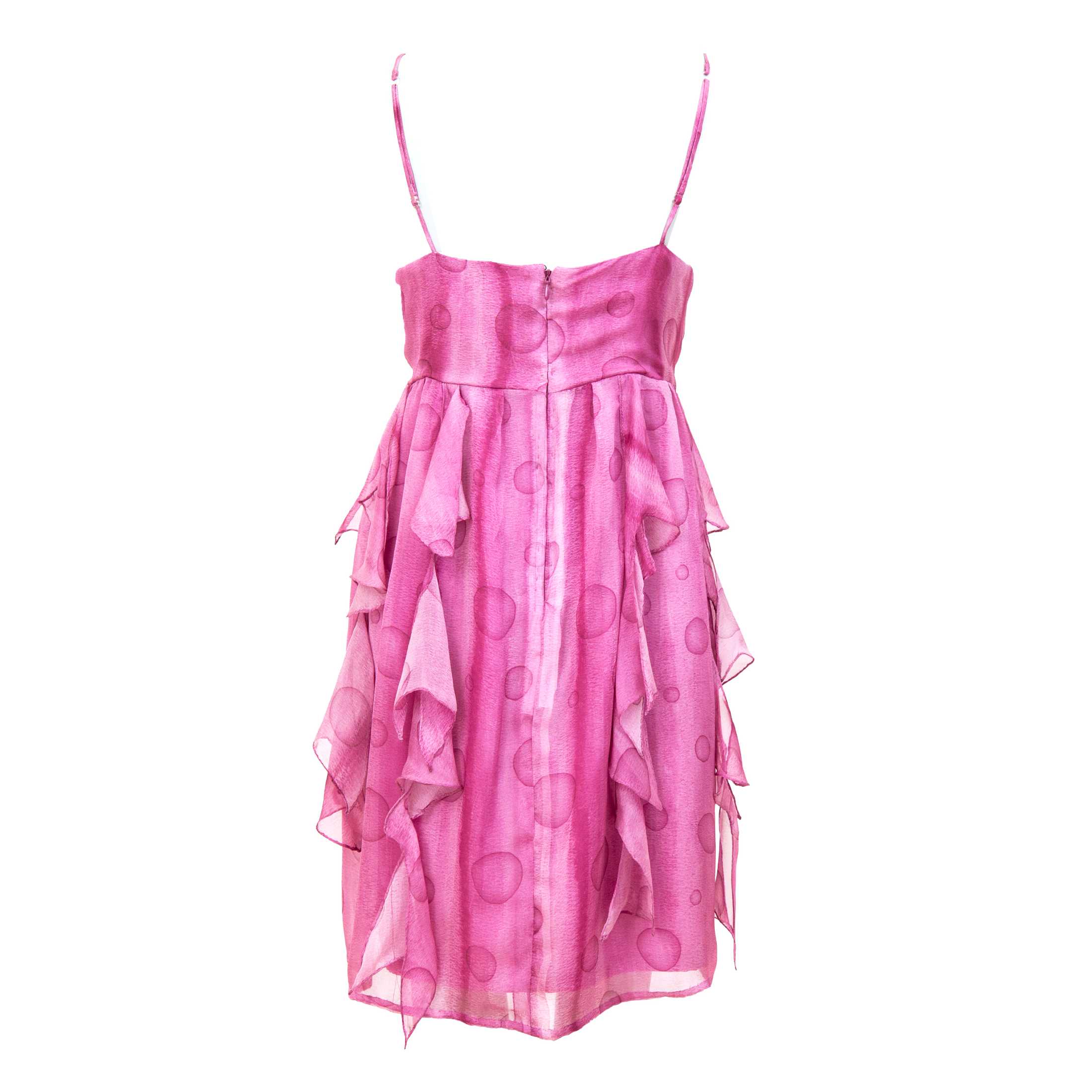 Lilac Silk Cocktail Mini Dress