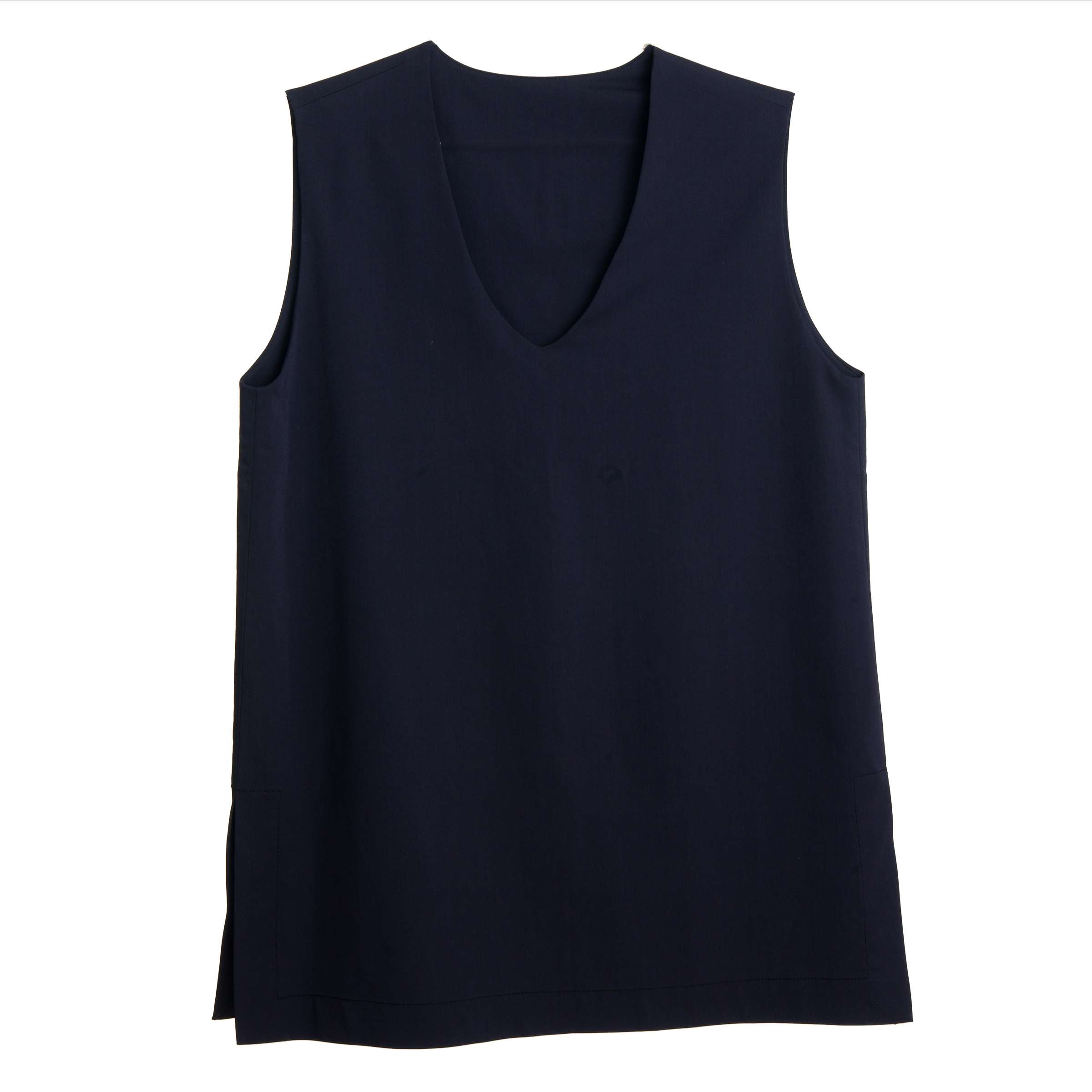 Navy Blue Long Vest
